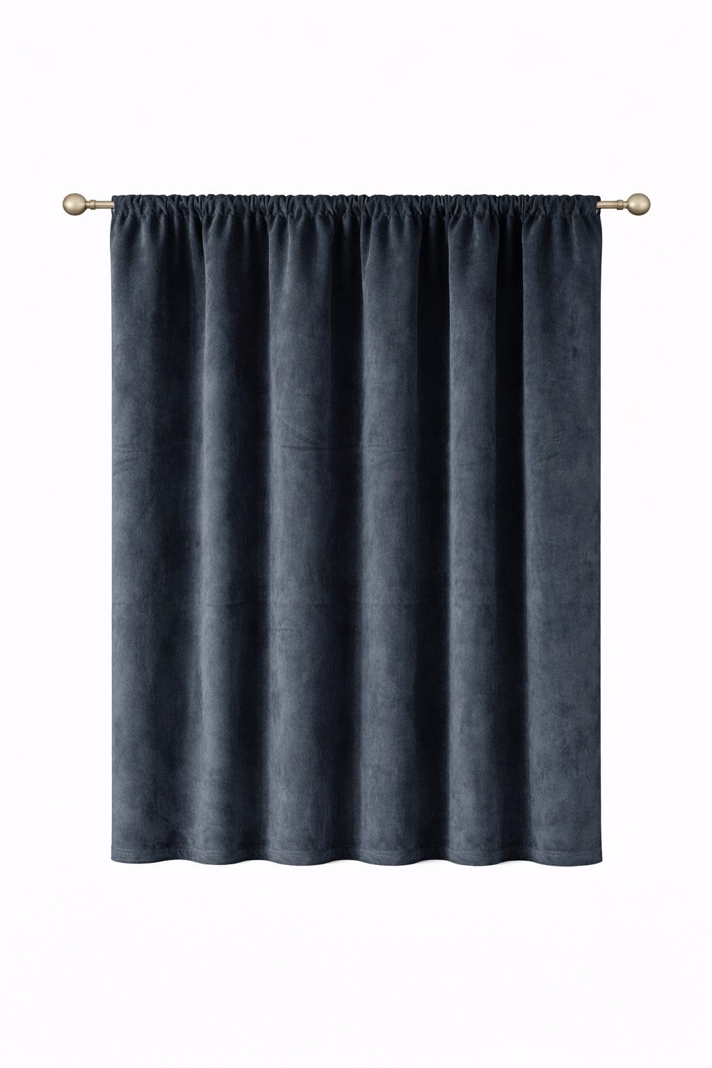 Stoffschmiede Gardine, Velour, Verdunkler, Kräuselband, verdunkelnd