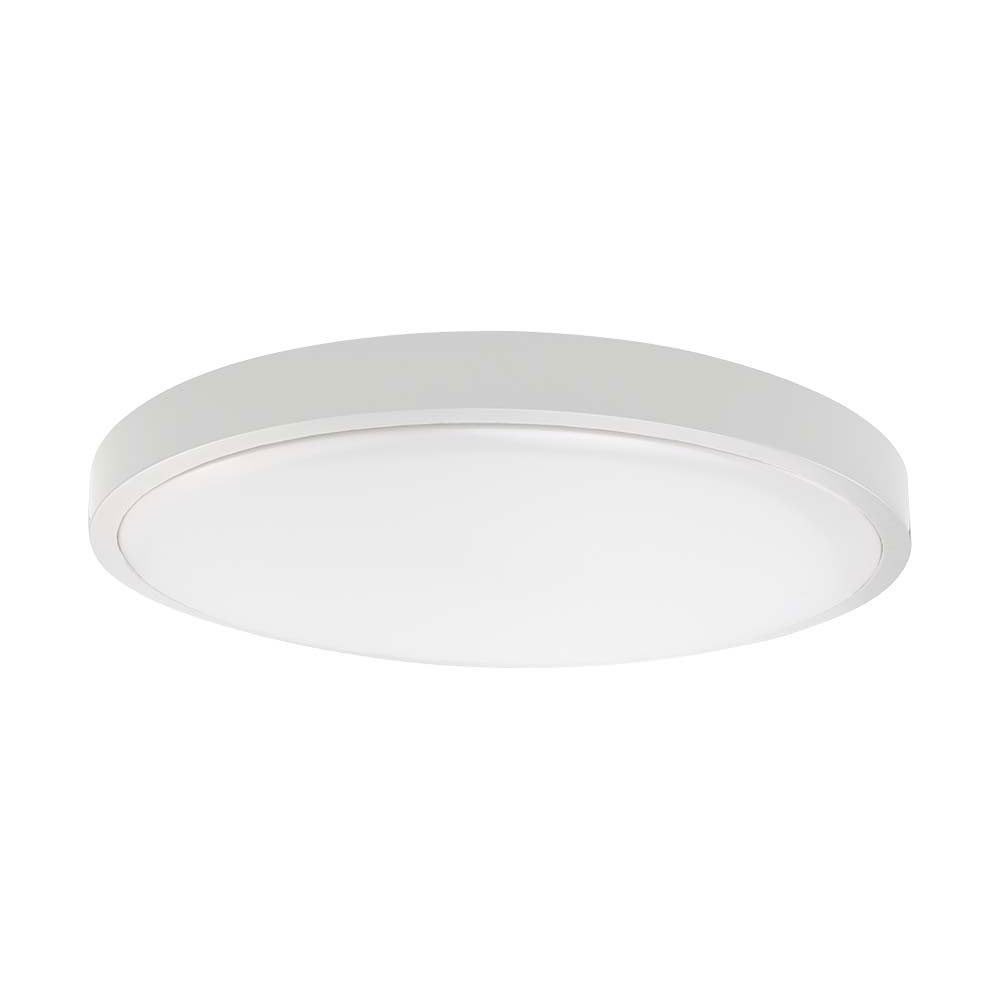 V-TAC LED Deckenleuchte, LED-Leuchtmittel fest verbaut, Warmweiß, LED Deckenlampe Badezimmerleuchte rund weiß IP44 3000K D 25 cm