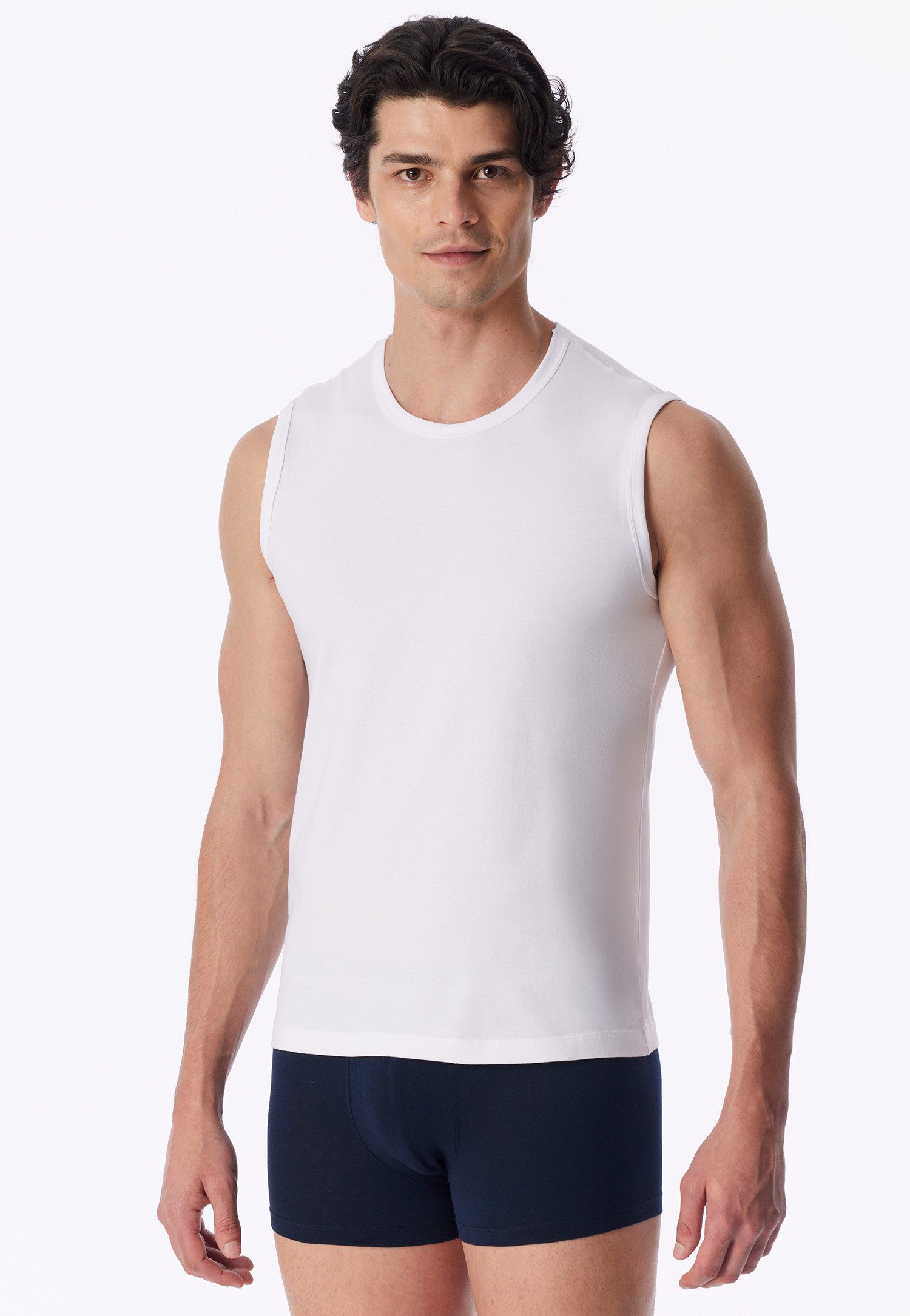 uncover by SCHIESSER Tanktop Uncover Cotton (2er Pack) Cotton-Mix, elastisch, breite Träger, Doppelpack – Bild 3 von 5