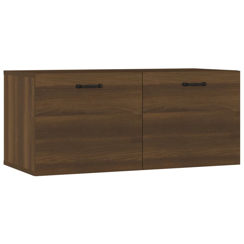 Eichen-Optik Eiche Holzwerkstoff, 1-tlg. Braune 80x35x36,5cm Braun vidaXL Regal Wandschrank