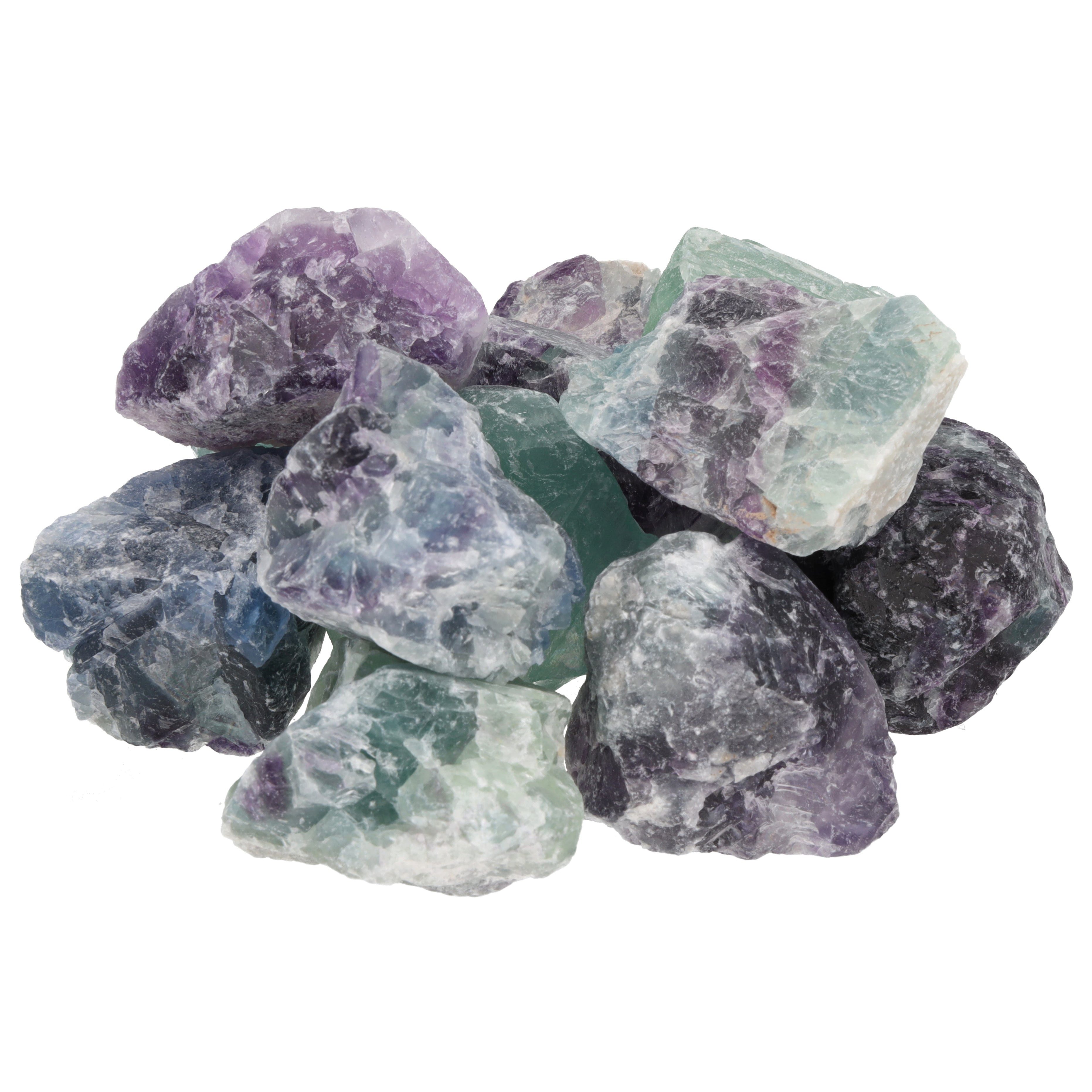 Lebensquelle Plus Teichkies Fluorit Rohsteine, 100% naturbelassene Rohsteine