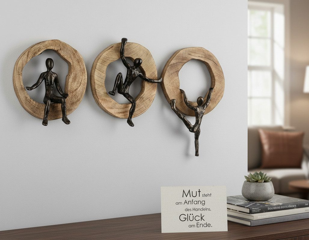 MF Dekoobjekt Ascendia Skulptur Dreiteiliges Kletterfiguren Kunstobjekt Bro günstig online kaufen