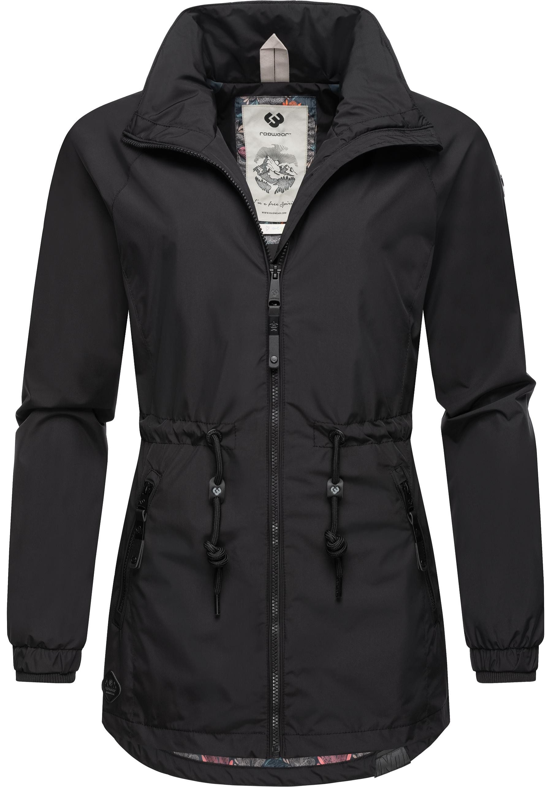 Ragwear Outdoorjacke Tacy wasserdichte Damen Übergangsjacke mit hohem Kragen