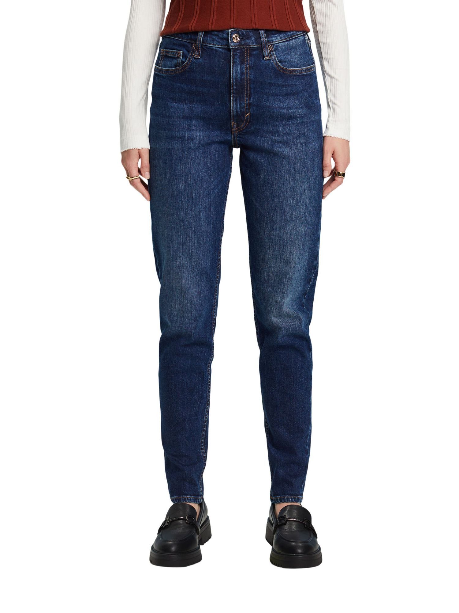 hohem mit Bund Bequeme Jeans Esprit Retro-Classic-Jeans