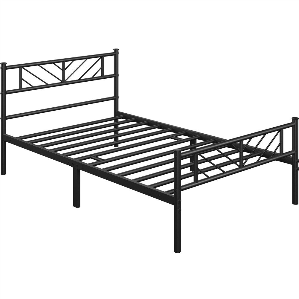Yaheetech Metallbett Bettgestell 90x190/90x200/140x200cm, Minimalistischer günstig online kaufen