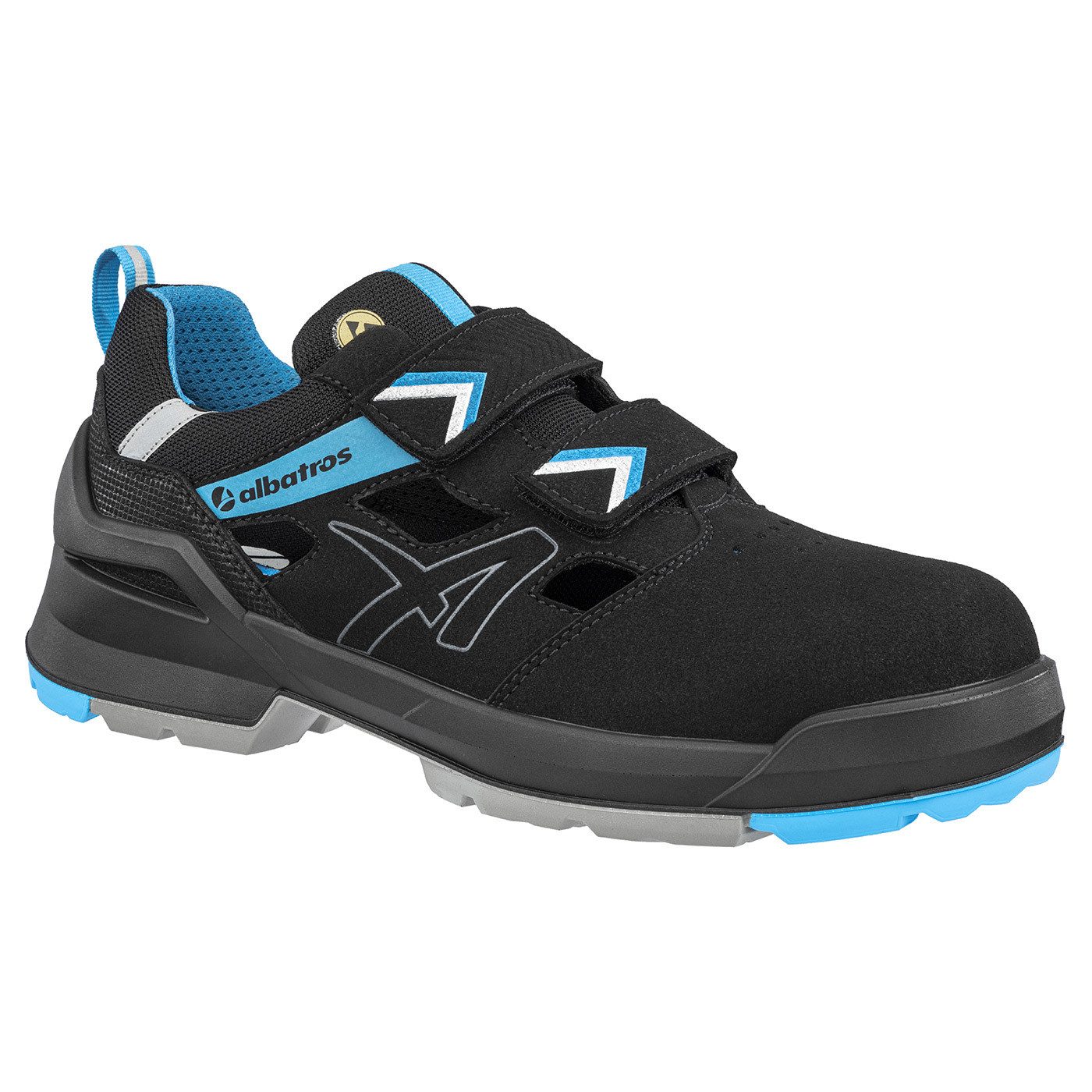 Albatros Forge Air black/blue low Sicherheitsschuh