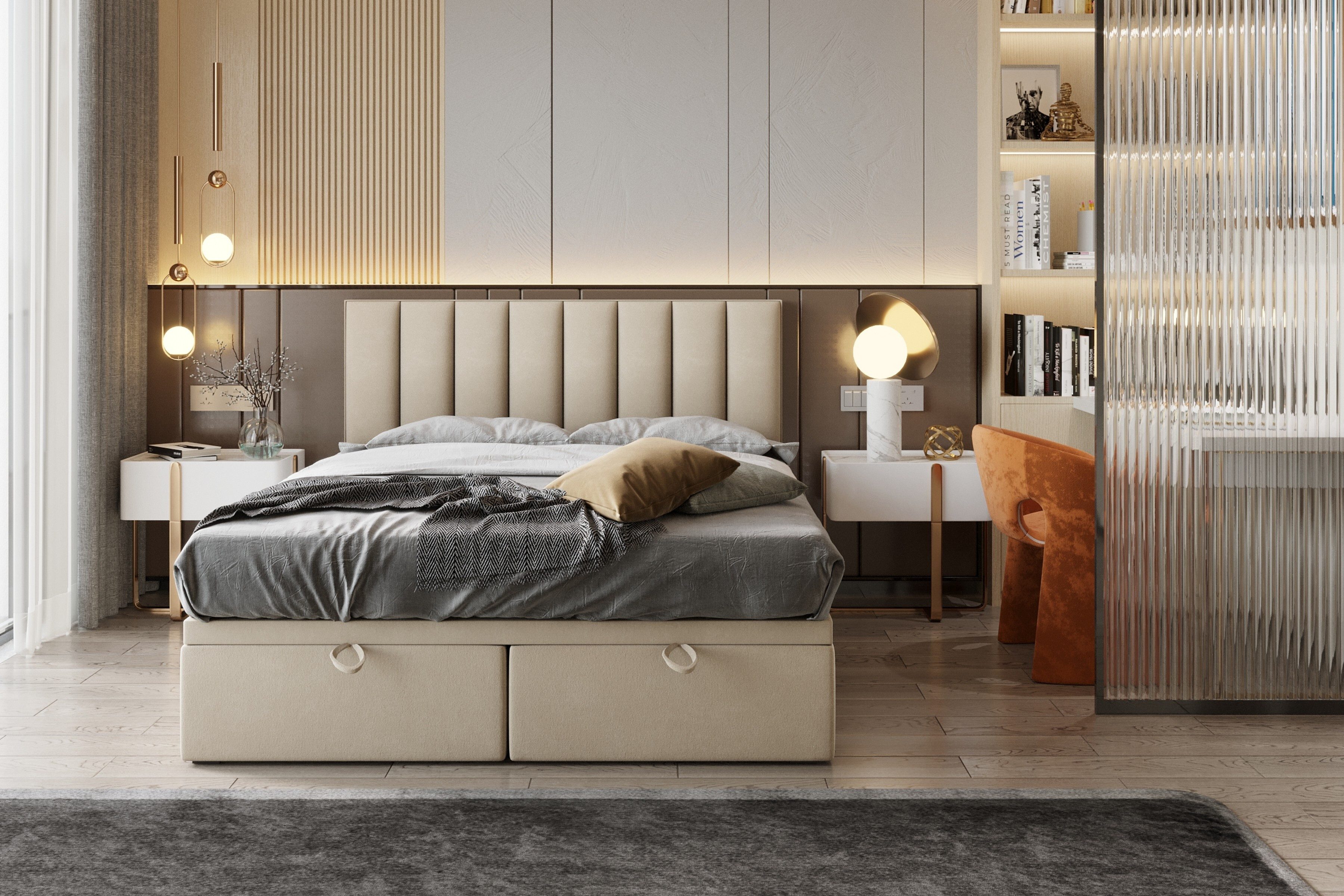 TRADA Boxspringbett BOND mit Taschenmatratze - Elegant Polsterbett mit Zwei günstig online kaufen