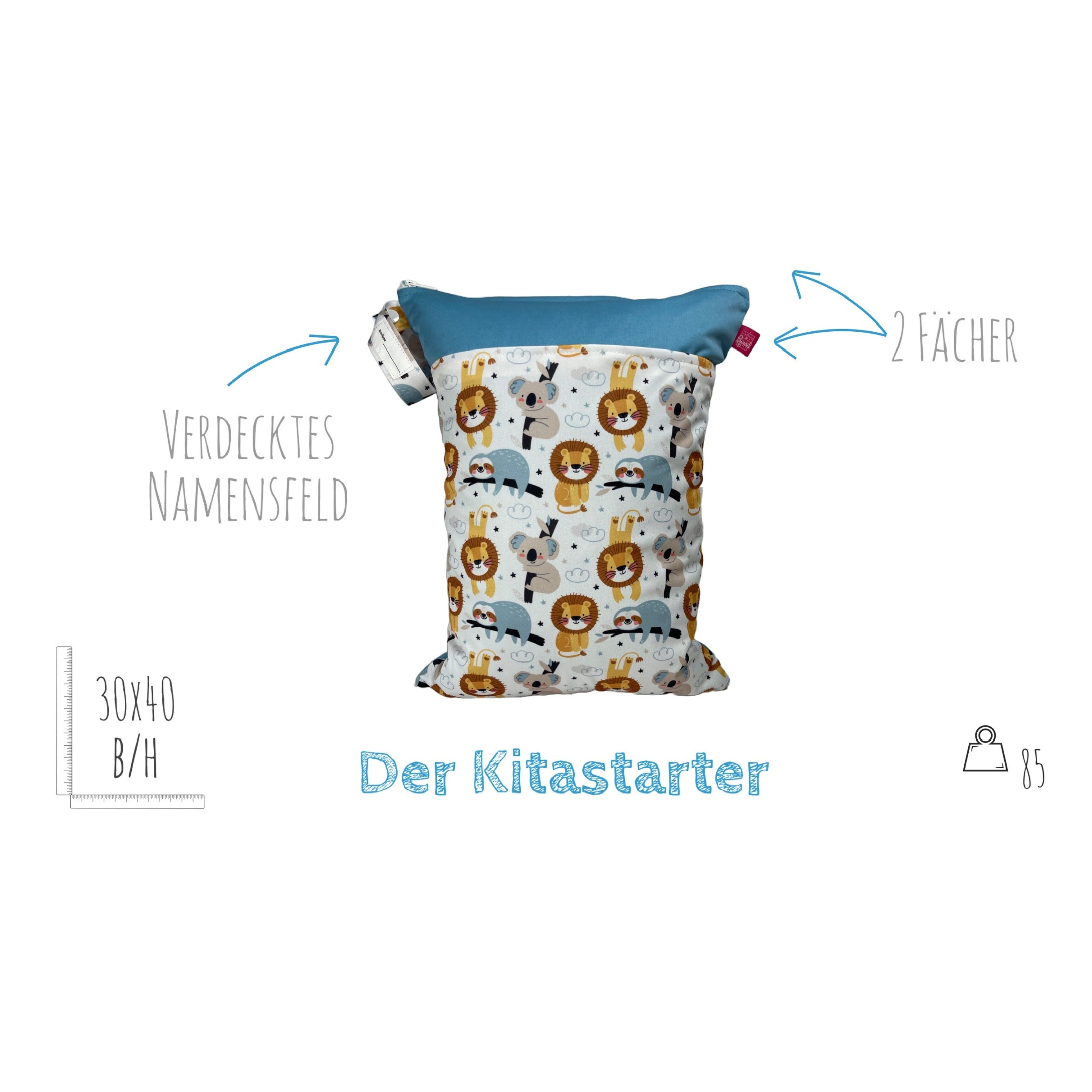 WeBaDa Wäschesack Wetbag Sets viele Motive (Spar-Set, 2er-Set), waschbar, geruchsdicht, schließt Feuchtigkeit ein