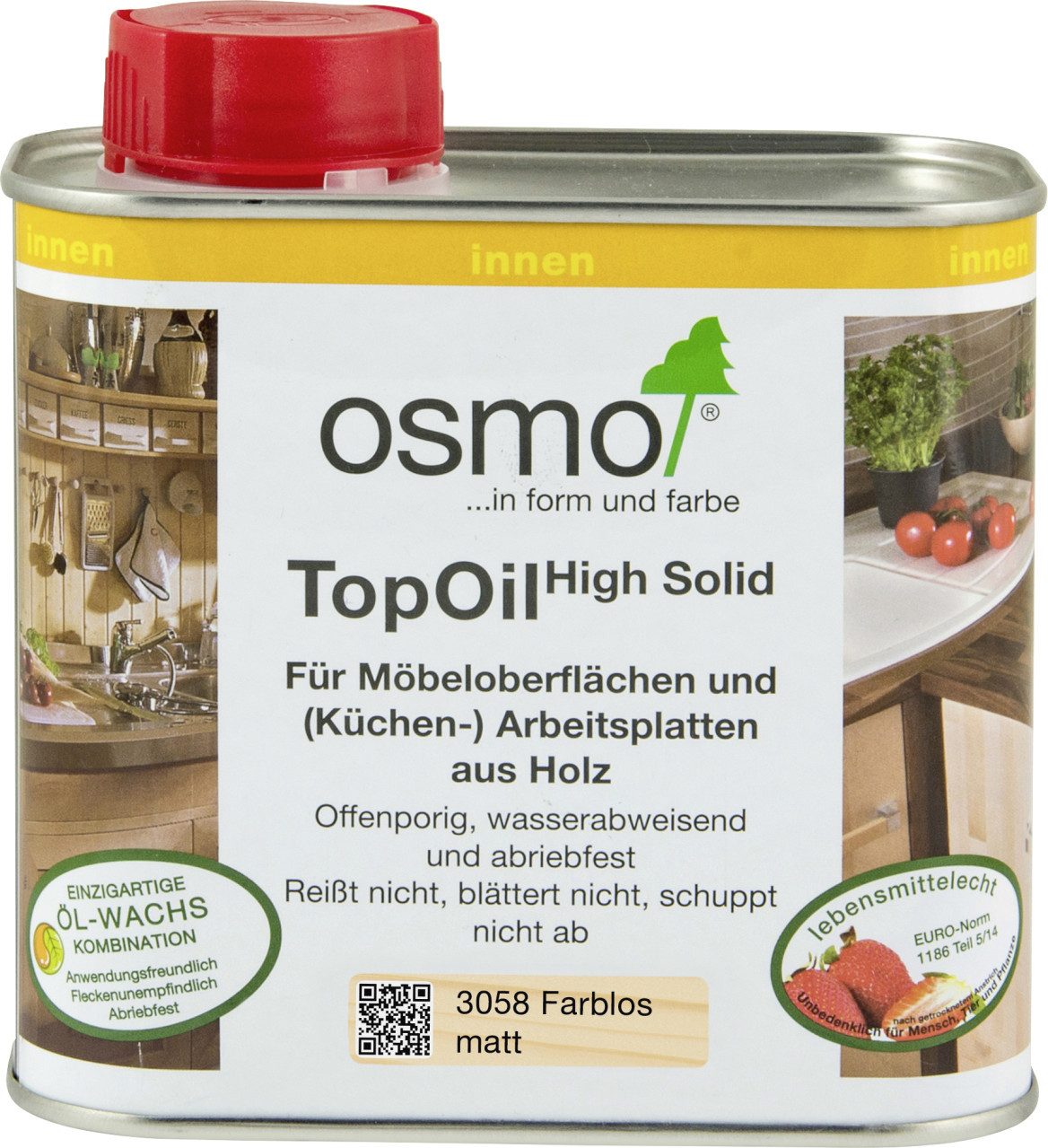 Osmo Hartholzöl Osmo Ölwachs TopOil 500 ml farblos