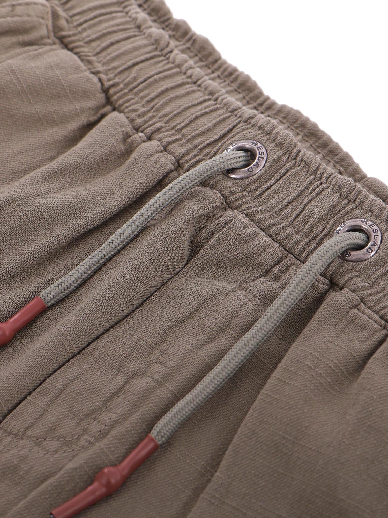 Leinenhose Reslad Kurze Hose Herren Baumwollhose Leinen-Shorts Strandhose RS-3004
