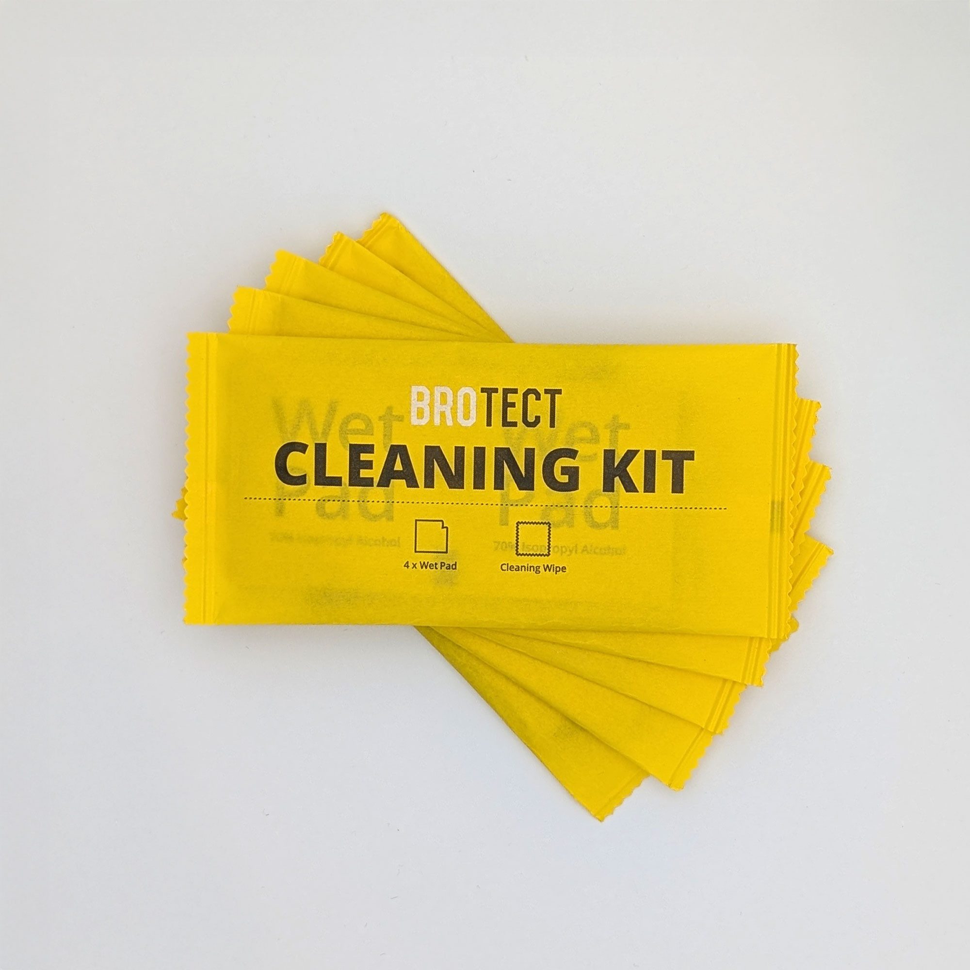 BROTECT Schutzfolie BROTECT® 5er Reinigungs-Set für Displays, (5 Stück)
