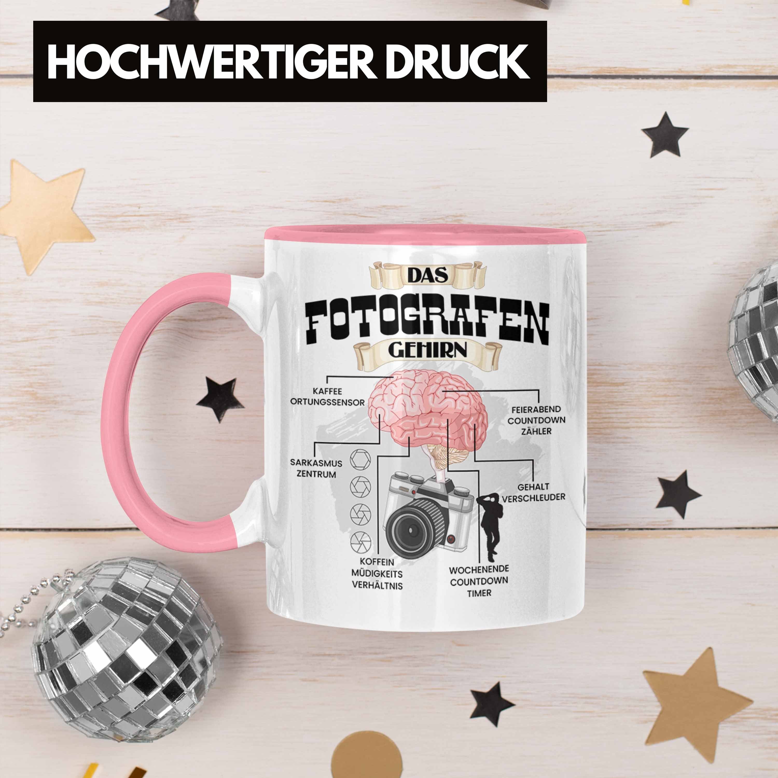 für Trendation Fotografen Tasse - Fotografin Spruch Trendation Geschenk Tasse Lustiges Rosa