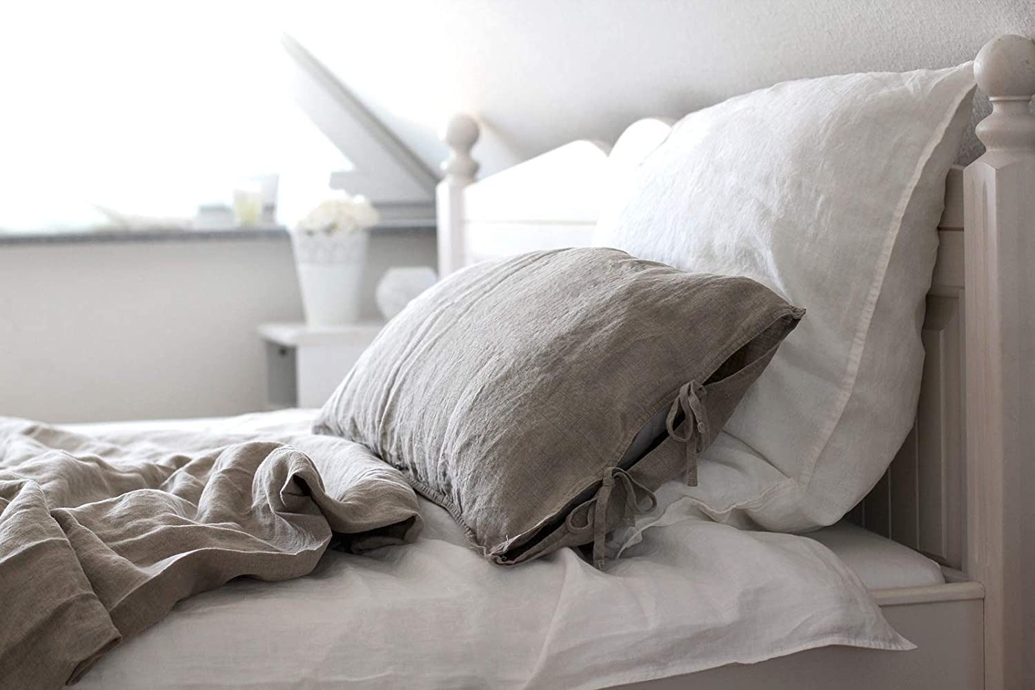 beties Kissenbezug Leinen, (1 Stück), Leinen Kissenhülle ca. 40x40 cm (rose günstig online kaufen