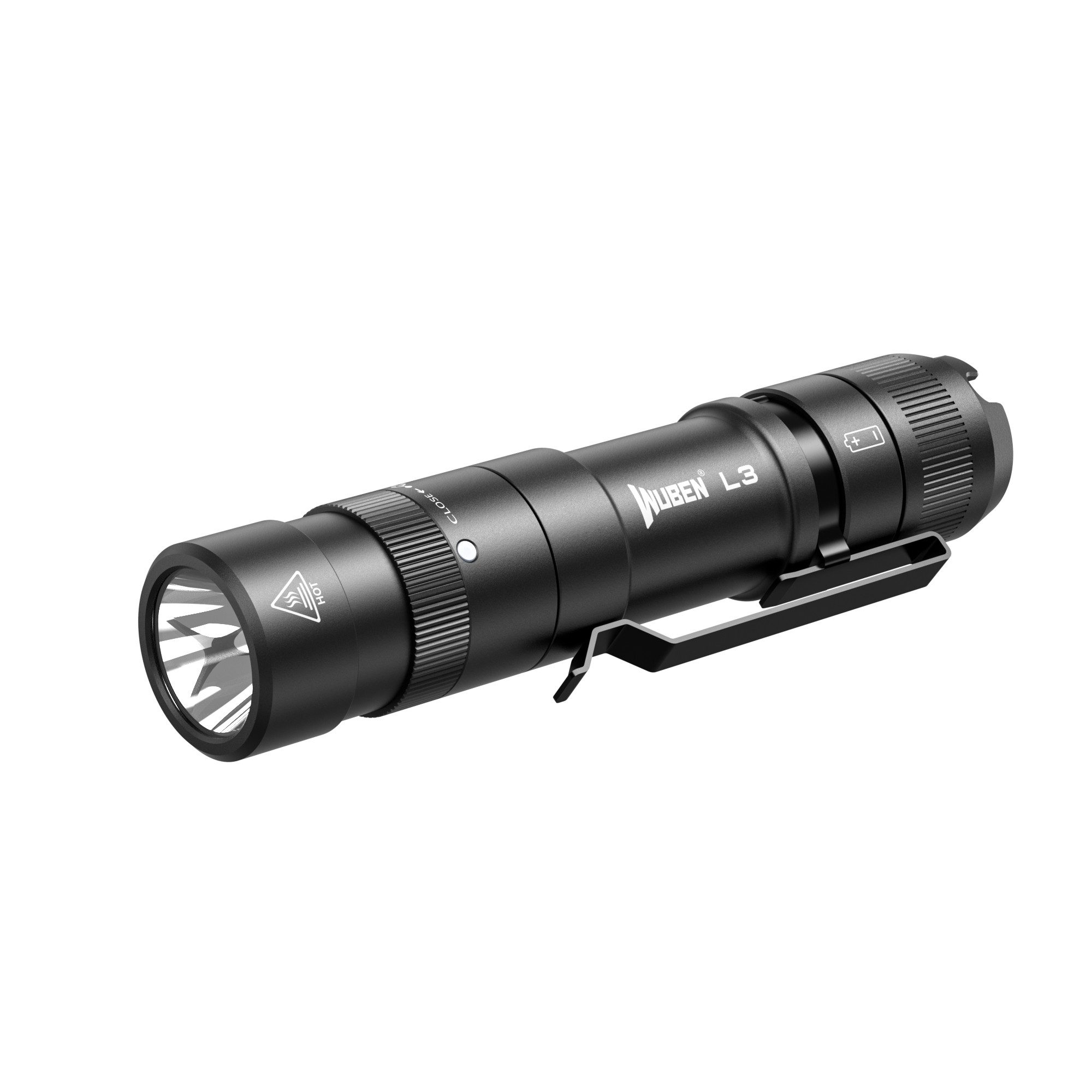 Wuben LED Taschenlampe L3, 3000 lm, IP68, 7 Modi, USB-C, 4800 mAh, 120 h Laufzeit, 2 m stoßfest