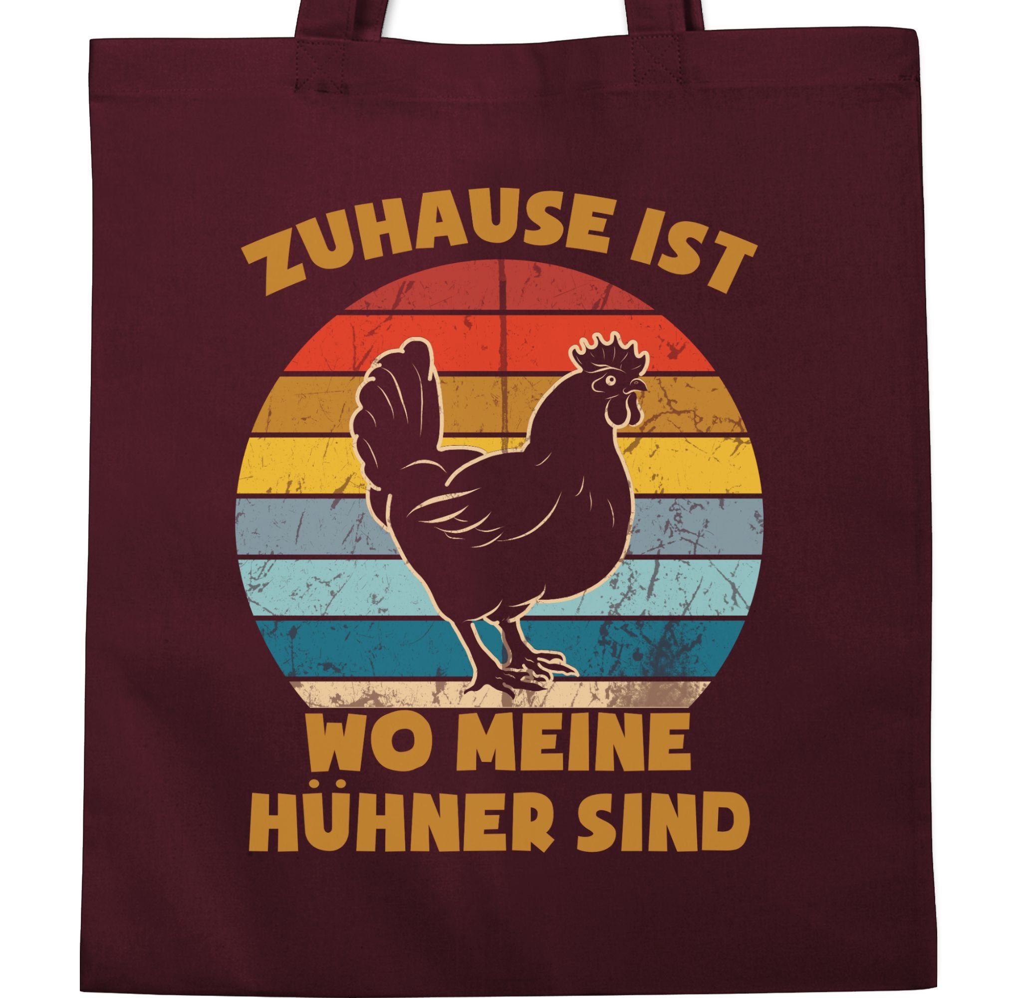 Shirtracer Umhängetasche Zuhause ist wo meine günstig online kaufen