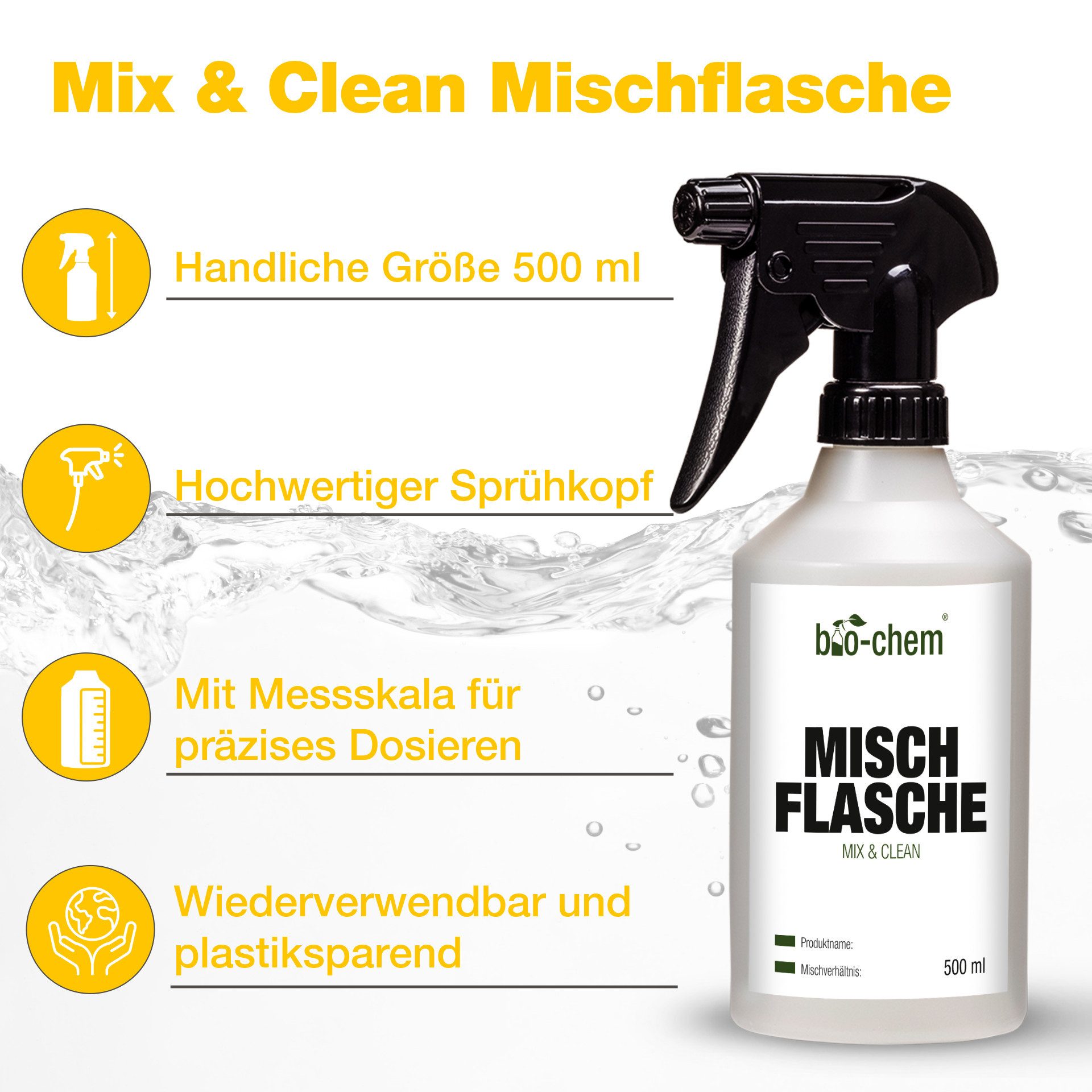 bio-chem Nikotinentferner Konzentrat – Gegen Vergilbung, Ruß, Fett Allzweckreiniger (Nikotinentferner Hochkonzentrat, bis 1:50 verdünnbar)