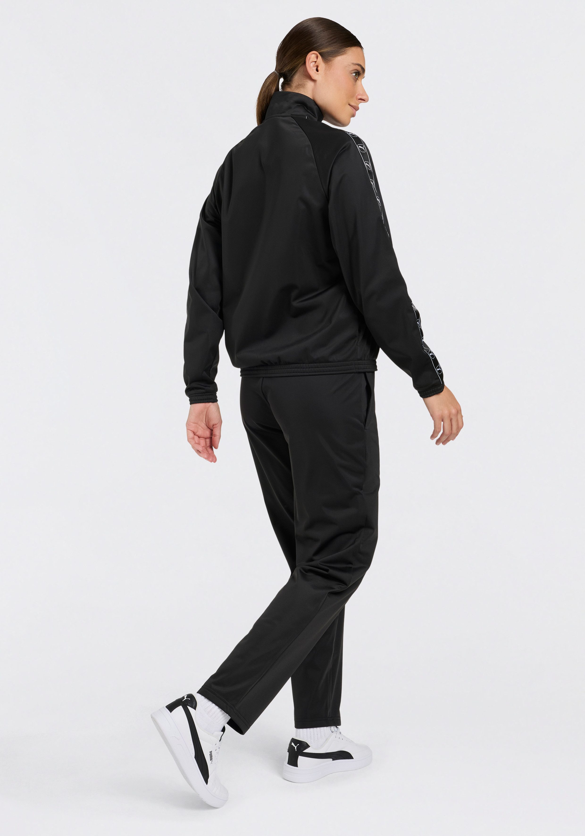 PUMA Trainingsanzug POLY STANDARD SUIT OP (2-tlg), zweiteiliges Set, mit Knopfleiste, unifarben, aus Polyester