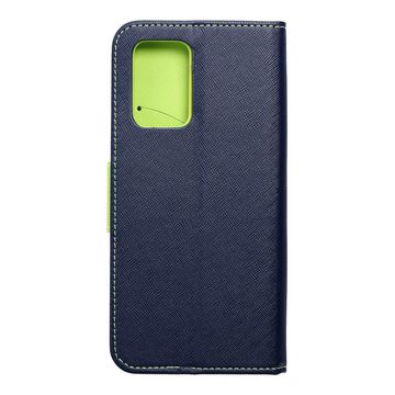 cofi1453 Handyhülle Buch Tasche "Fancy" XIAOMI REDMI 10 Blau-Grün, Kunstleder Schutzhülle Handy Wallet Case Cover mit Kartenfächern, Standfunktion