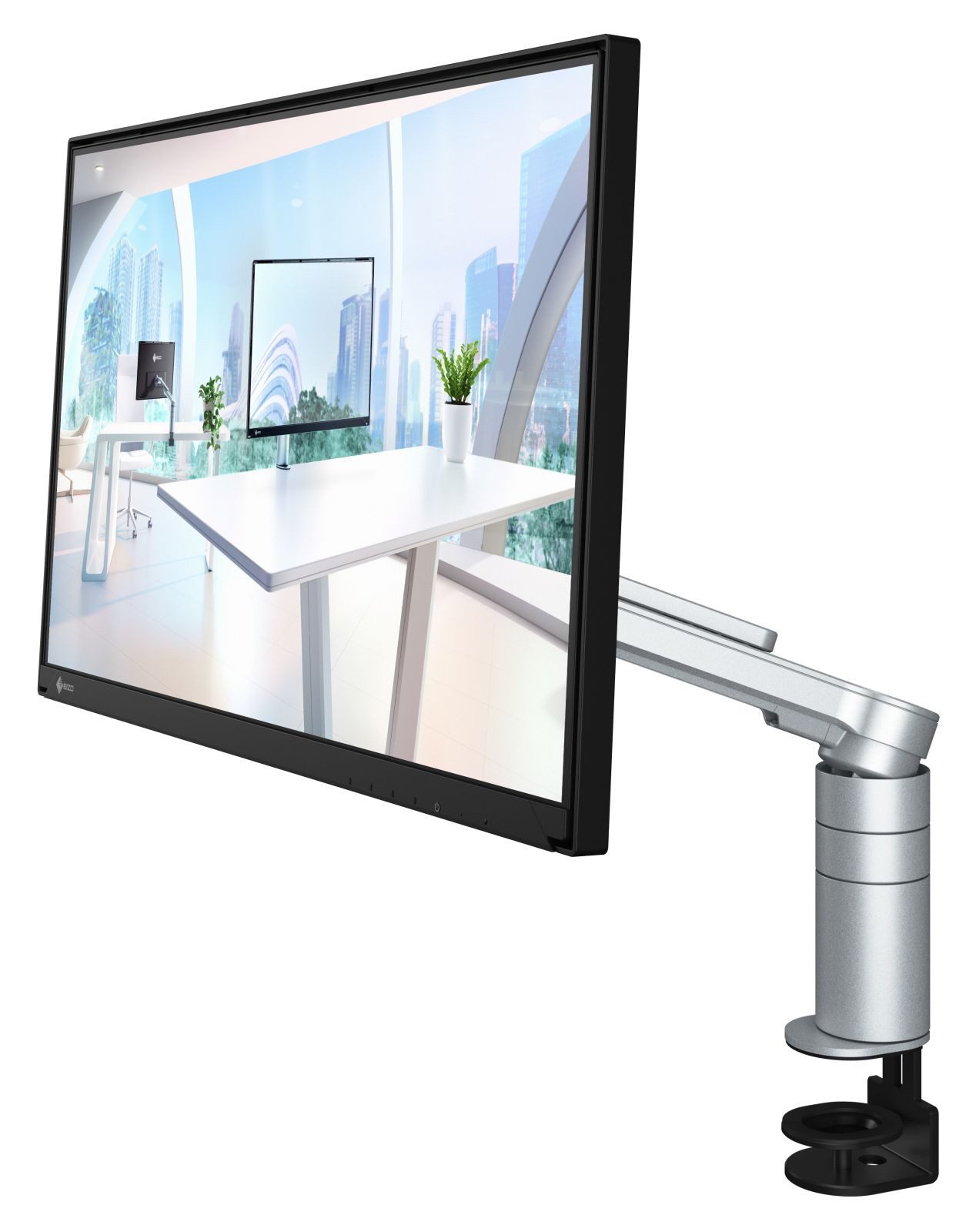 Eizo FlexScan FLT-BK - With Arm - LED - 60.5 cm (23.8 Zoll) TFT-Monitor (1920 x 1080 px, Full HD, 5 ms Reaktionszeit, 60 Hz, IPS, HDCP)