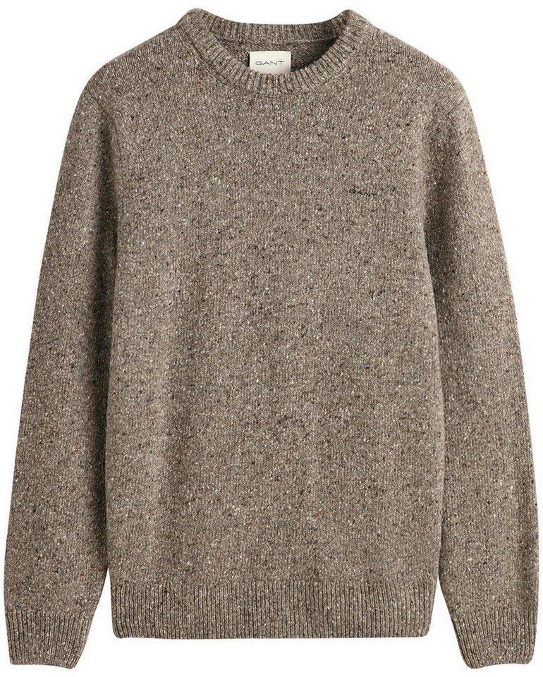 Gant Strickpullover Rundhals-Pullover, Vielseitig tragbar: ob solo, über  einem Hemd oder unter einer Jacke