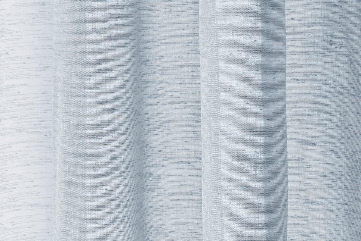 Bricoflor Transparenter  Vorhang mit Verdeckten Schlaufen Oskar Aqua günstig online kaufen