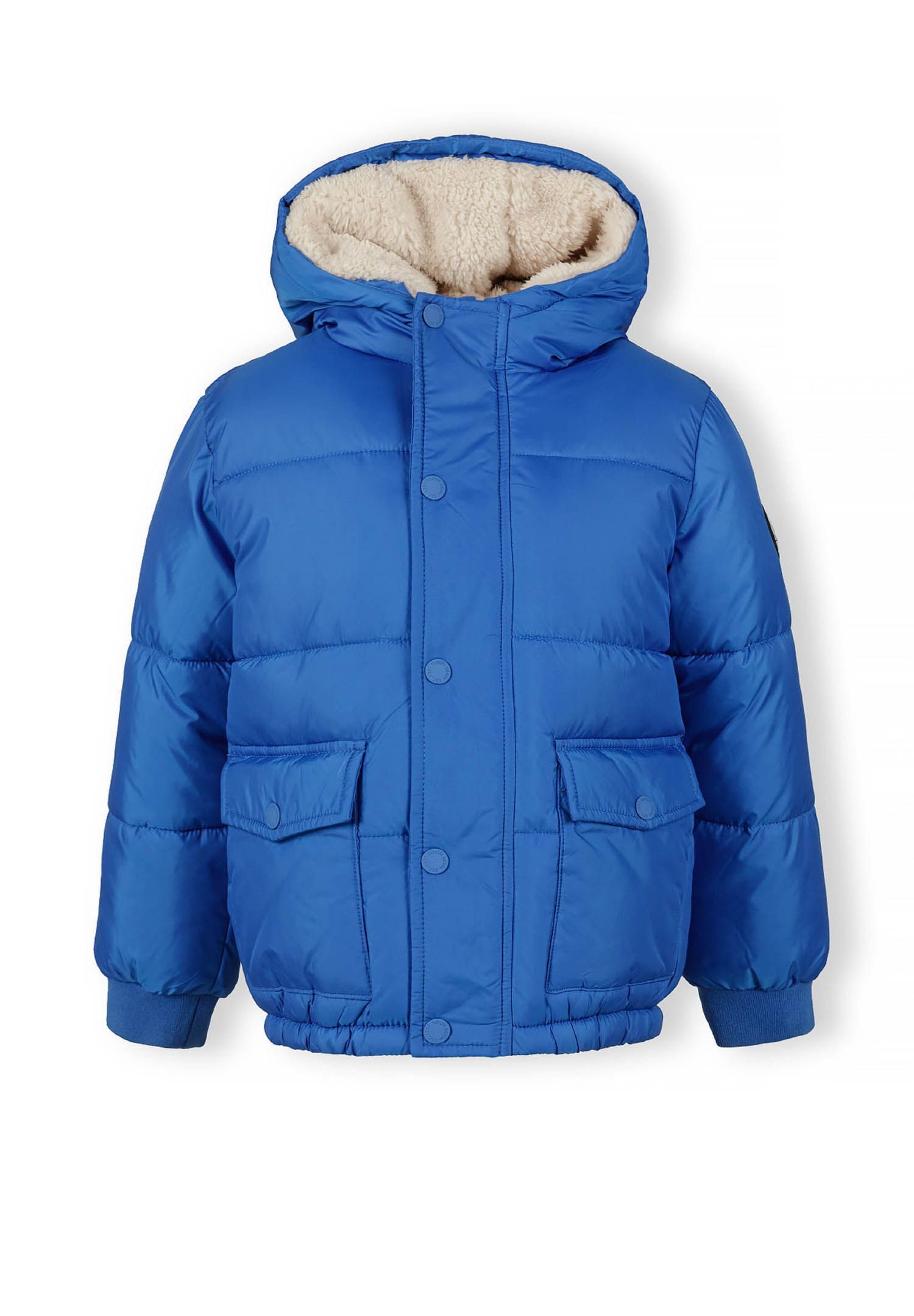 MINOTI Winterjacke Steppjacke mit fester Kapuze (9m-8y) trendiger Aufnäher günstig online kaufen