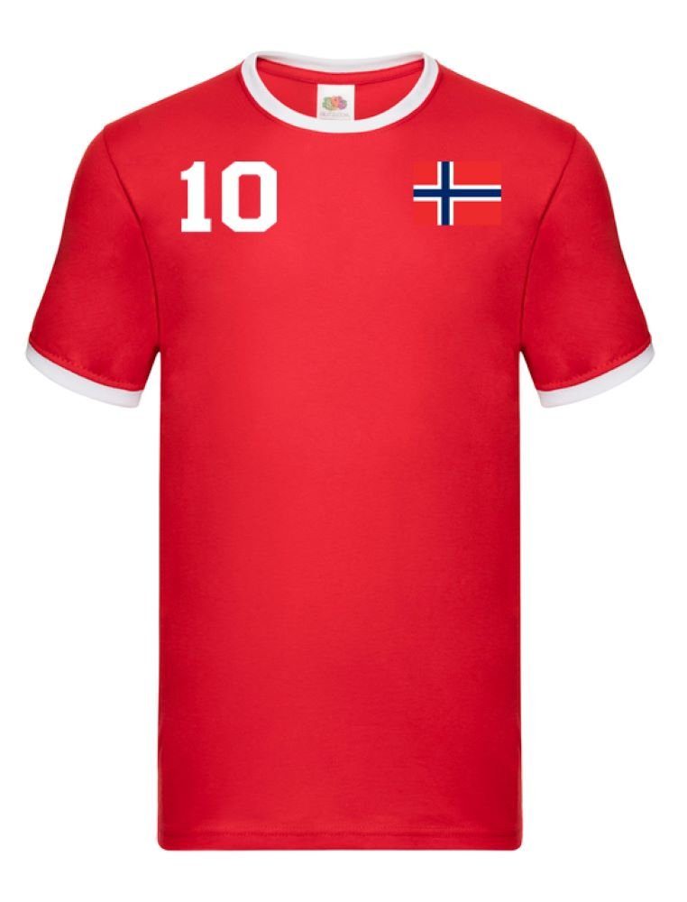 T-Shirt Herren Norwegen Sport Trikot Fußball Meister WM Europa EM