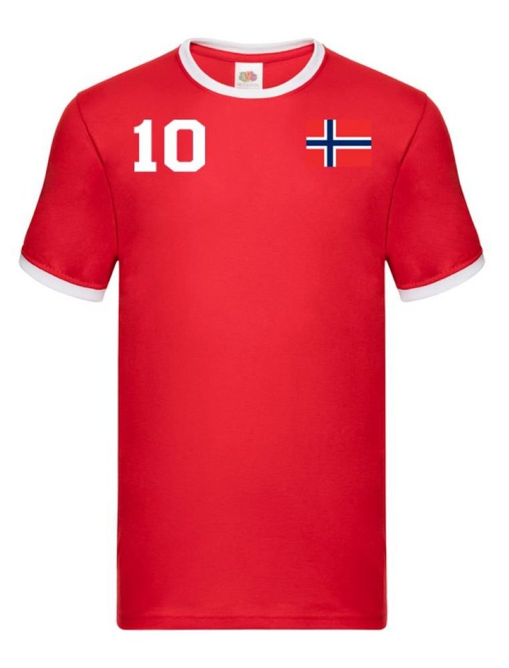 Blondie & Brownie T-Shirt Herren Norwegen Sport Trikot Fußball Meister WM Europa EM