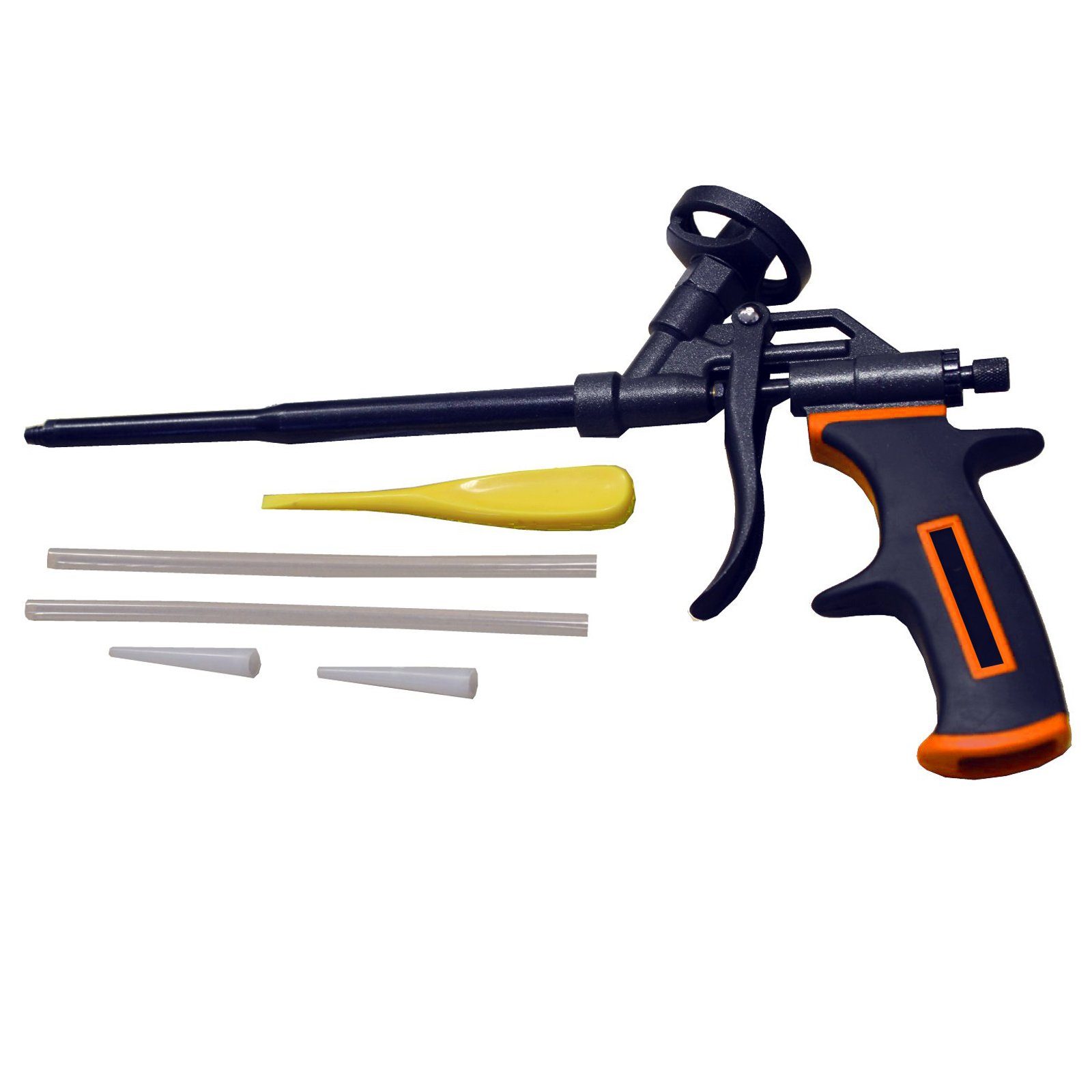 TRUTZHOLM Bauschaumpistole Schaumpistole Teflon PU Montageschaumpistole mit Antihaftbeschichtung, Set