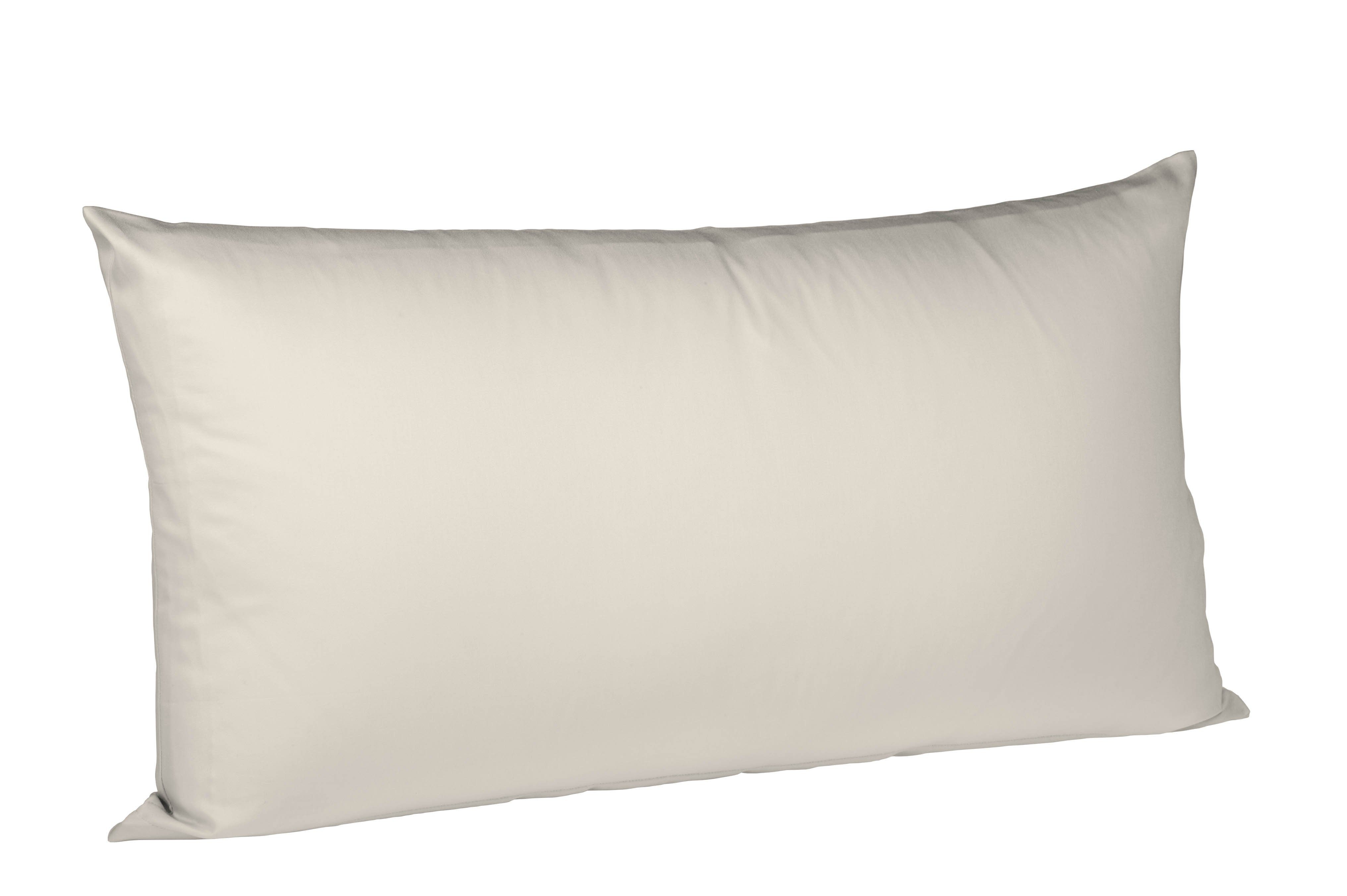 fleuresse Kissenbezüge 2 Stück Fleuresse Mako-Satin Kissenbezüge 40x60 cm uni mit RV DP, (2 Stück)