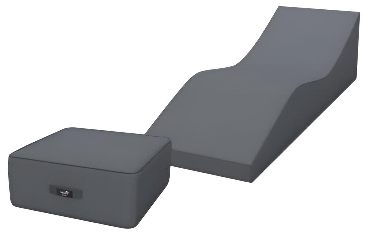 JVmoebel Gartenliege Stilvolles Liege-Set Designer Liegetisch Luxuriöse Liege 2tlg, 2 St., Made in Europa