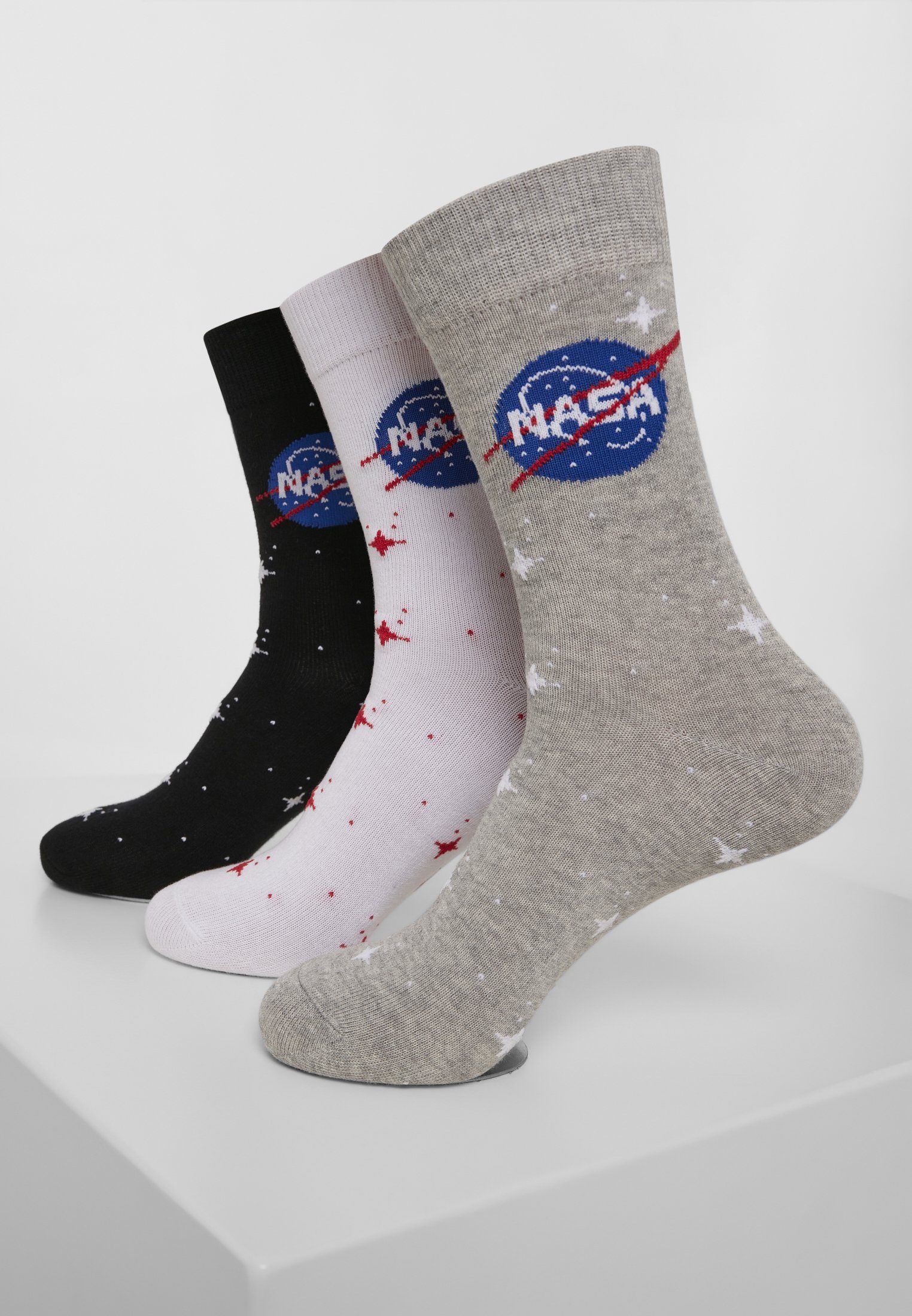 URBAN CLASSICS Freizeitsocken Accessoires NASA Insignia Socks 3-Pack (1-Paar)