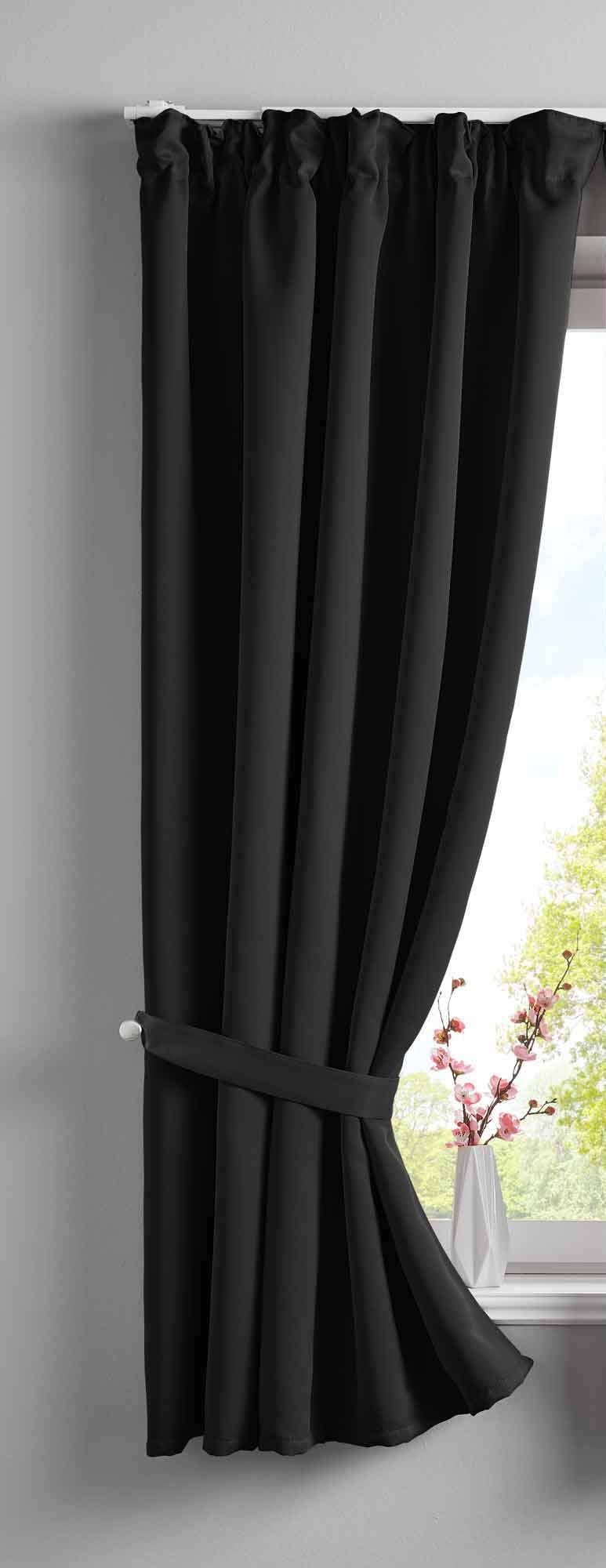 Gardinenbox Verdunkelungsvorhang (1 St), verdecketeSchlaufen, verdunkelnd, Vorhang Blickdicht »NewYork« Raffhalter 202020610