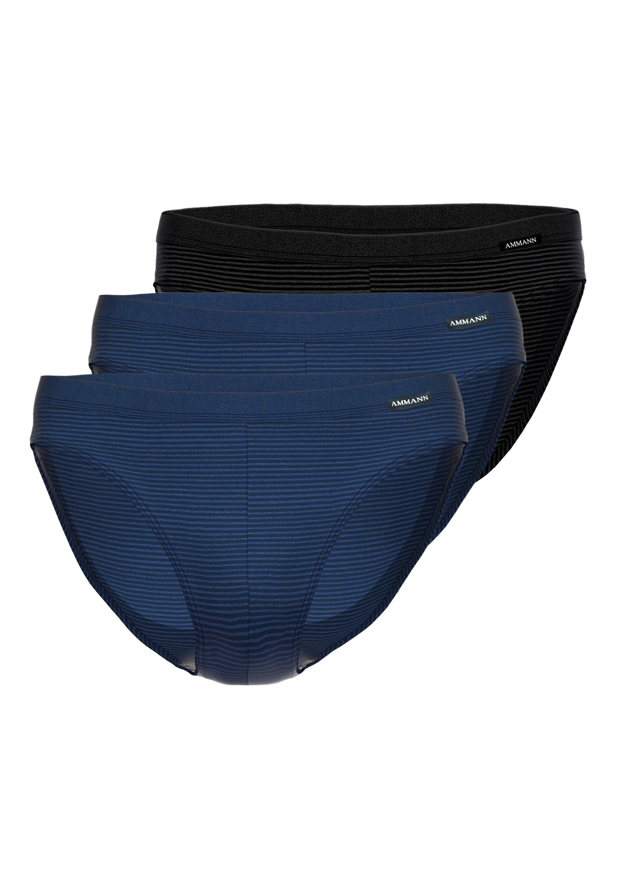 Slip 3er Pack Jeans Feinripp