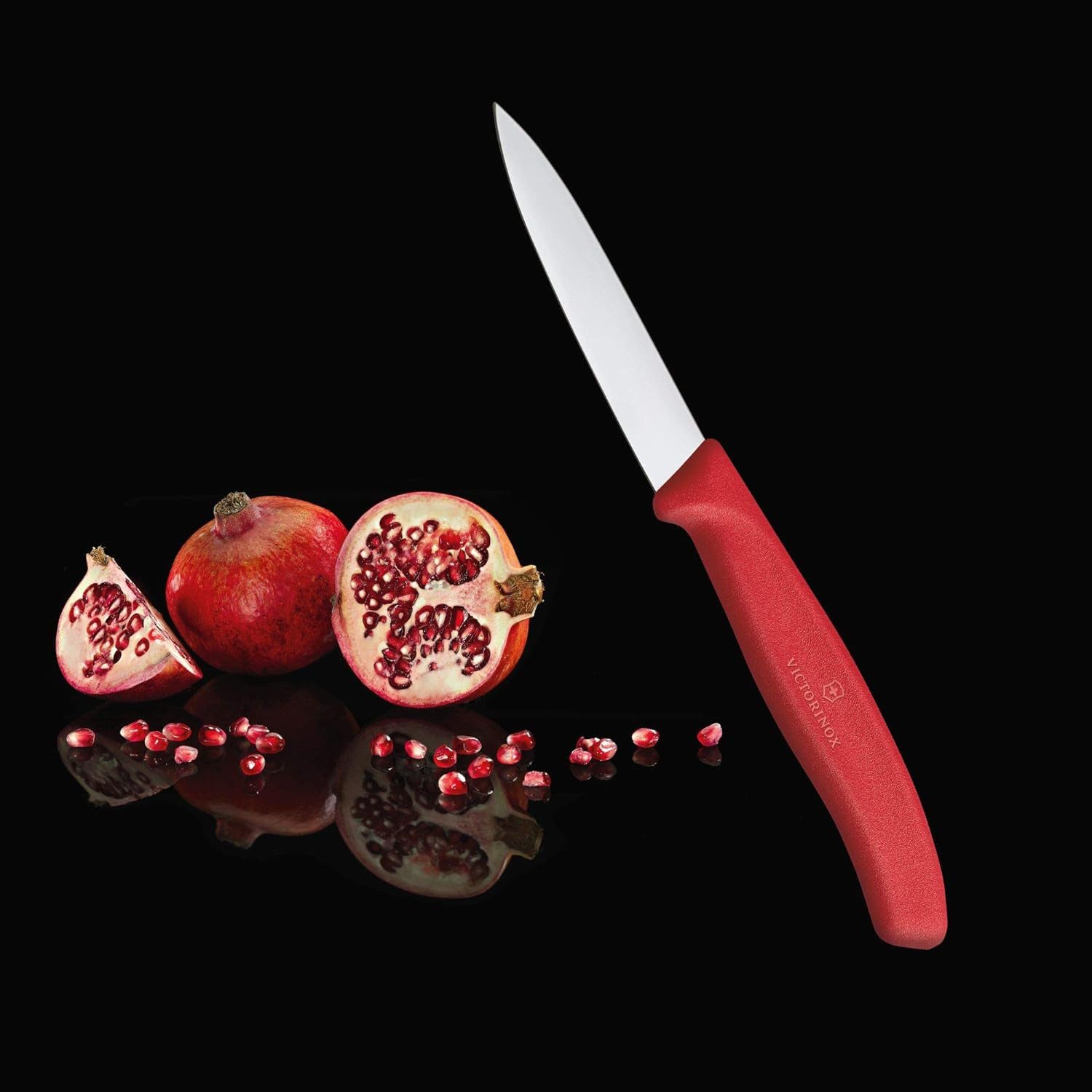 Victorinox Gemüsemesser Swiss Classic Gemüsemesser mit extra scharfer Klinge, 11 cm Länge, Robuster Kunststoff-Griff, spülmaschinengeeignet, Made in Switzerland – Bild 5 von 5