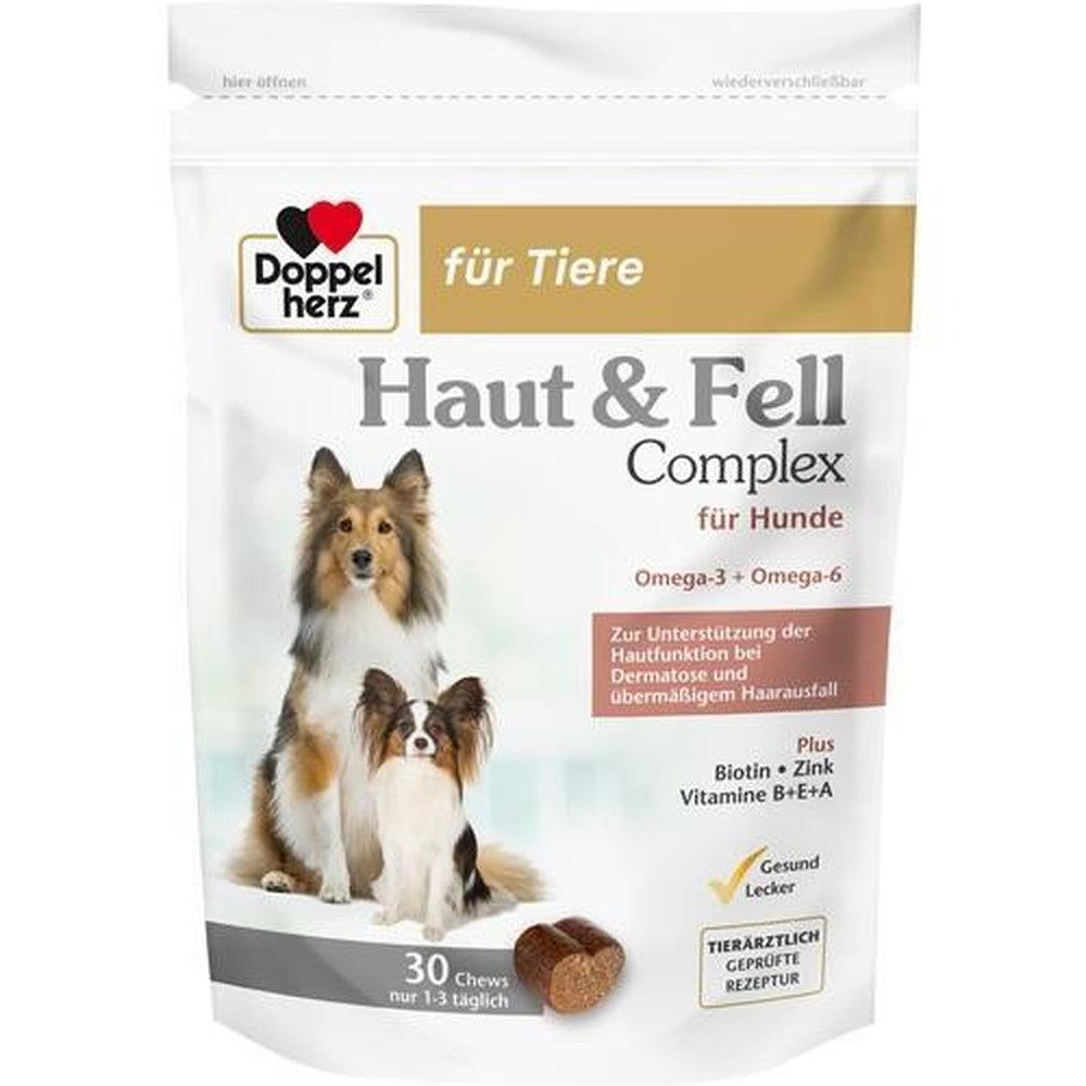 Doppelherz DOPPELHERZ für Tiere Haut&Fell Compl.Chews f.Hunde 30St