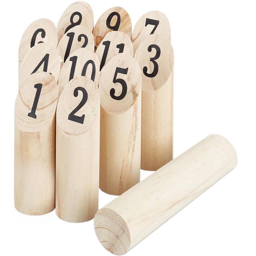 Spielzeug-Gartenset Alert Holz Wurfspiel Kubb Rasenschach