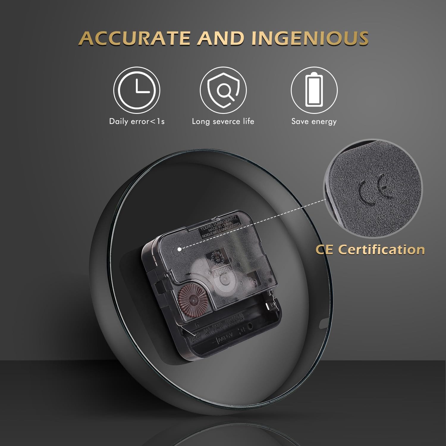 ZEUOPQ Wanduhr Rahmenlose Wanduhr,3D-Acryl-Wanduhraufkleber, digitale Dekor günstig online kaufen