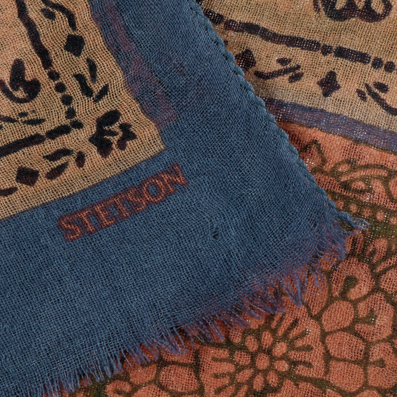 Stetson Schal, (1-St), Wollschal mit Fransen
