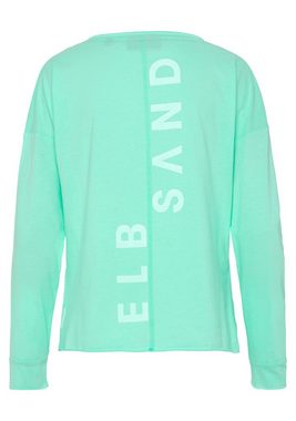 Elbsand Langarmshirt Raina mit Logoprint hinten, Longsleeve aus Baumwoll-Mix