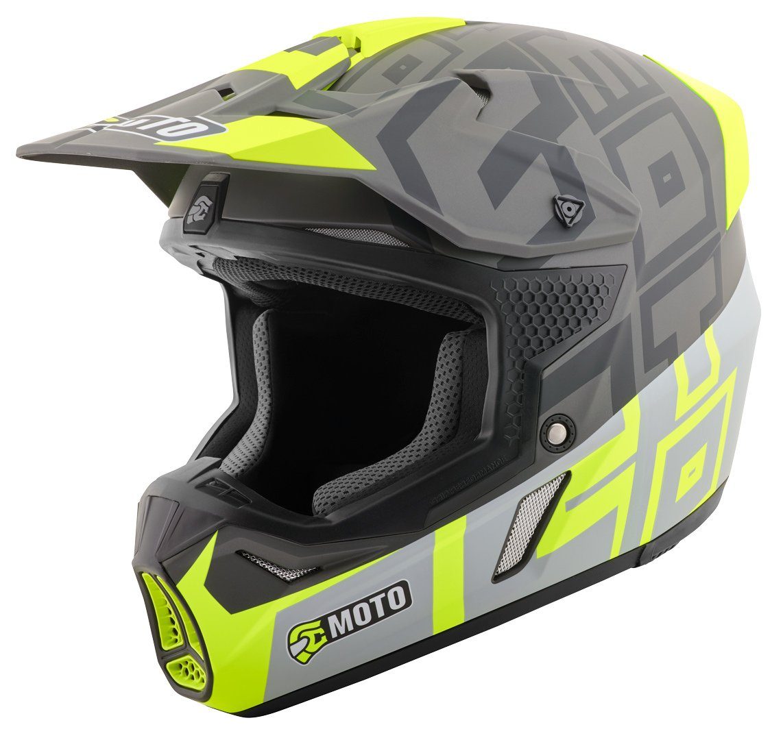 FC-Moto Motocrosshelm Merkur Flex Motocross Helm, Ratschenverschluss