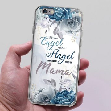 DeinDesign Handyhülle Muttertag Mama Blumen Engel Mama Blumen, Apple iPhone 6 Silikon Hülle Bumper Case Handy Schutzhülle
