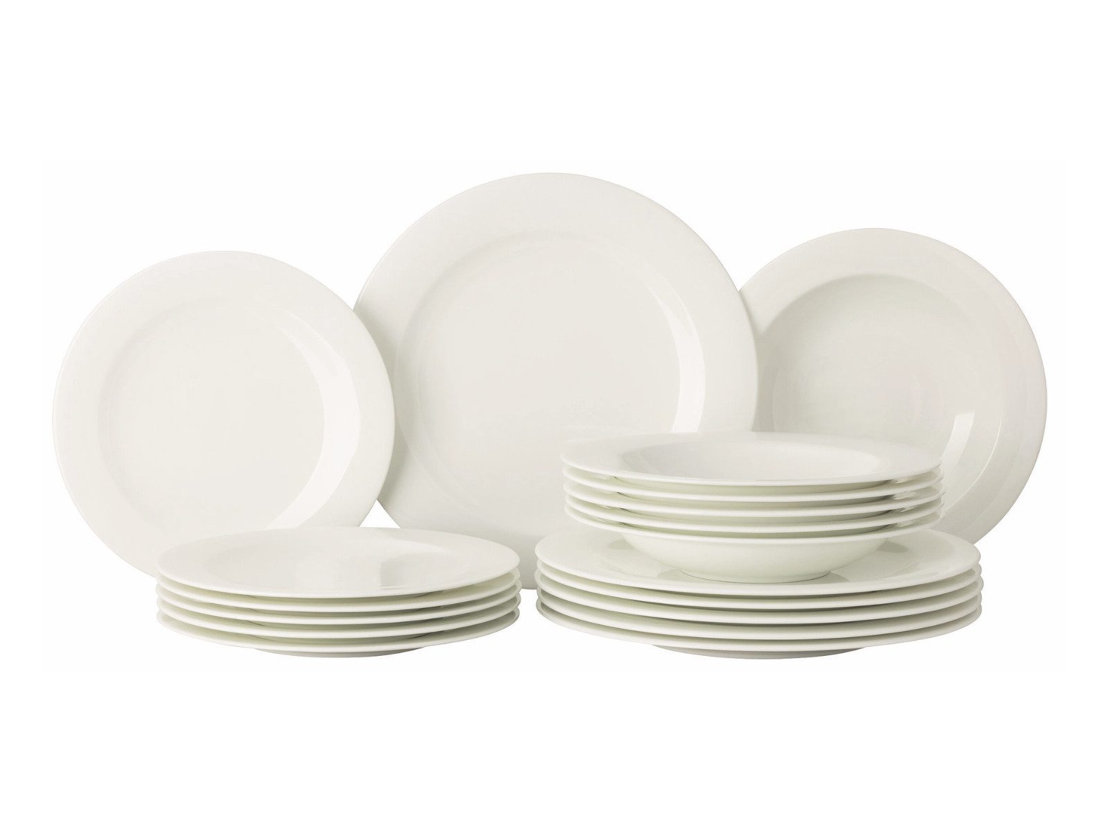 Rosenthal Geschirr-Set Sensai White Tellerset 18tlg, Bone China