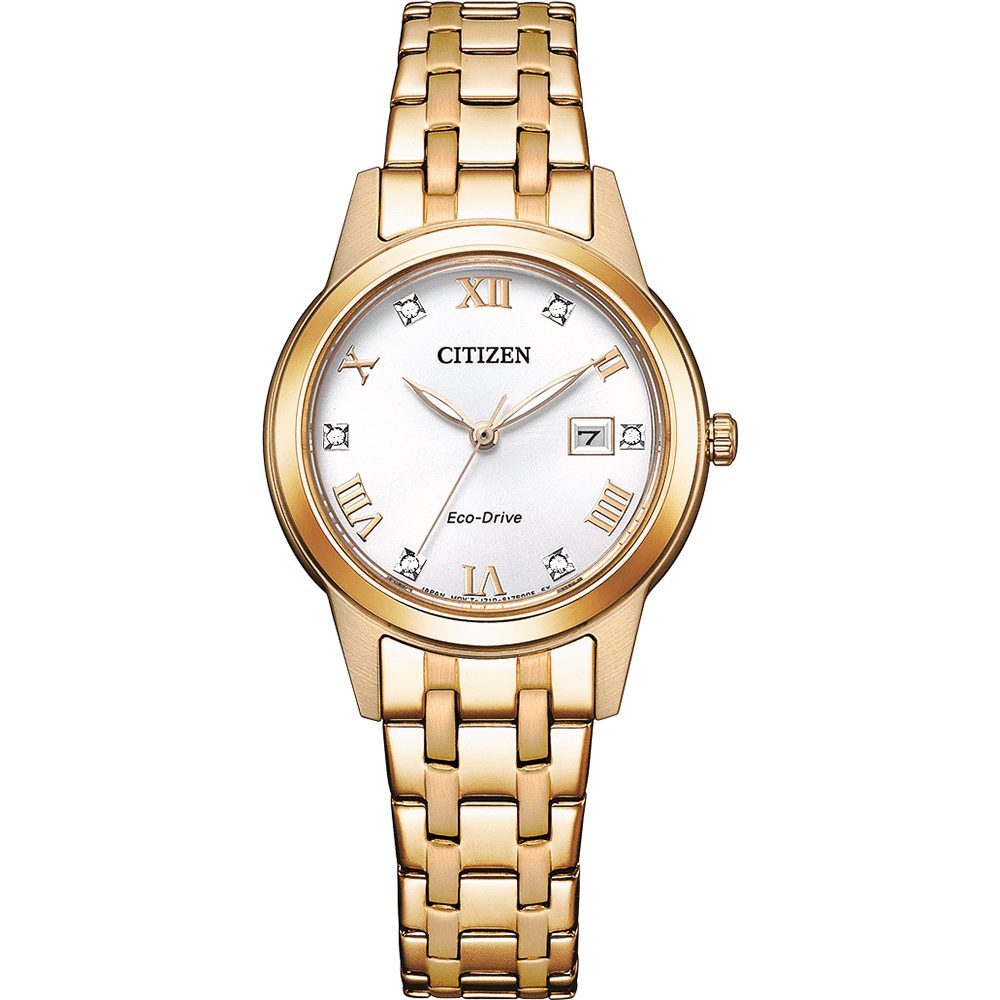 Citizen Solaruhr, Citizen Eco-Drive Damen-Armbanduhr Roségoldfarben FE1243- günstig online kaufen