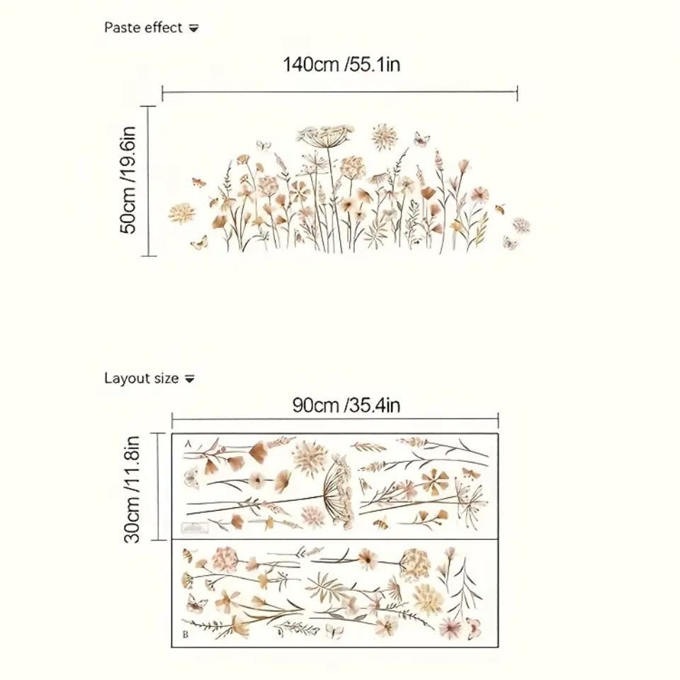 Montegoni Wandsticker Vintage Botanischer Wandaufkleber – Pusteblumen & Äst günstig online kaufen