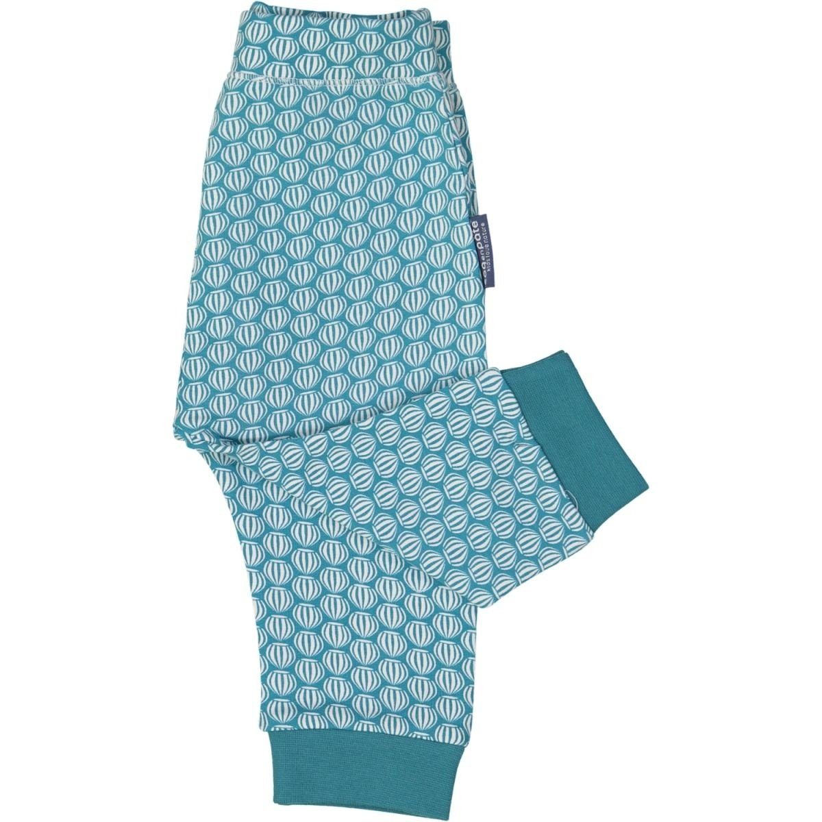 EN PATE Baumwolle schönen Baby Monate Mustern Petrol aus mit Leggings 12 COQ Leggings