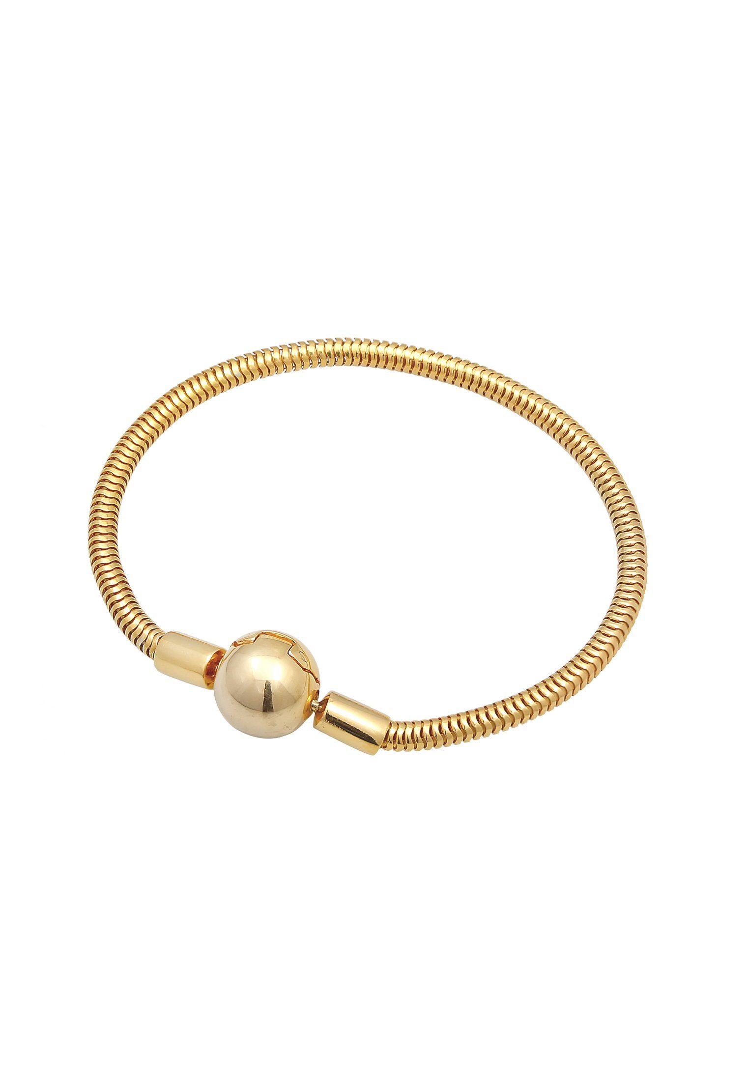 Nenalina Armband Schlangenkette Beadarmband Silber, Gold 925 Bettelarmband