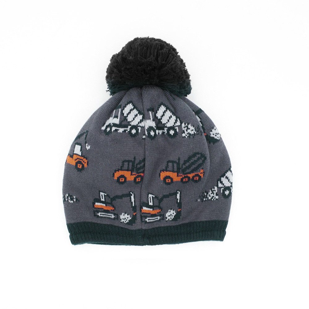 MAXIMO Strickmütze MINI BOY-Mütze, Baufahrzeuge Pompon, günstig online kaufen