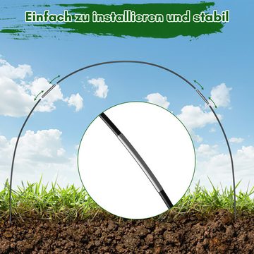 Clanmacy Pflanztunnel Pflanztunnel Stabilität Gewächshaus 3x10m Bögen Pflanzrahmen 6mm 3m