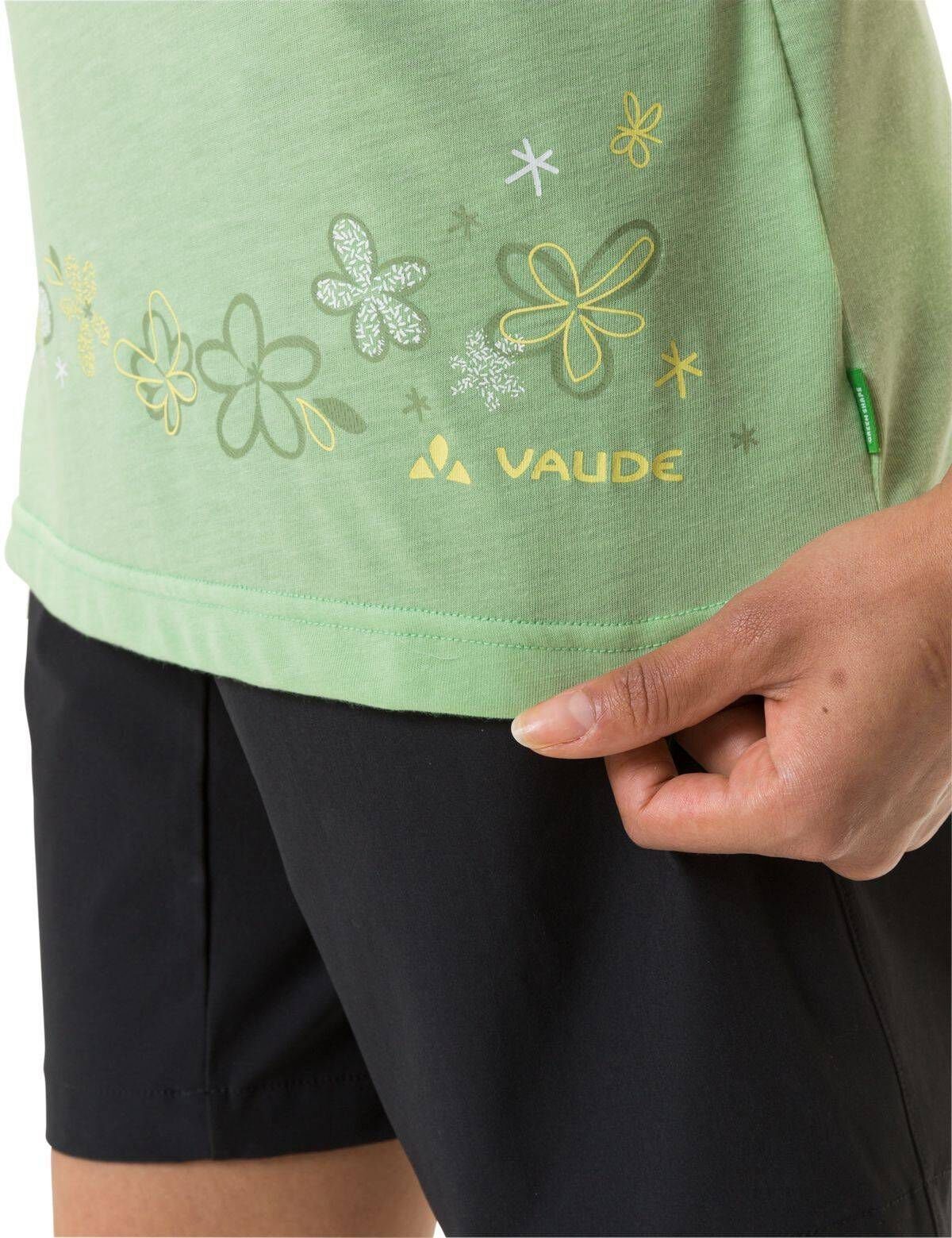 VAUDE T-Shirt Damen Funktionsshirt WO SKOMER (400) (1-tlg) PRINT T-SHIRT II grün